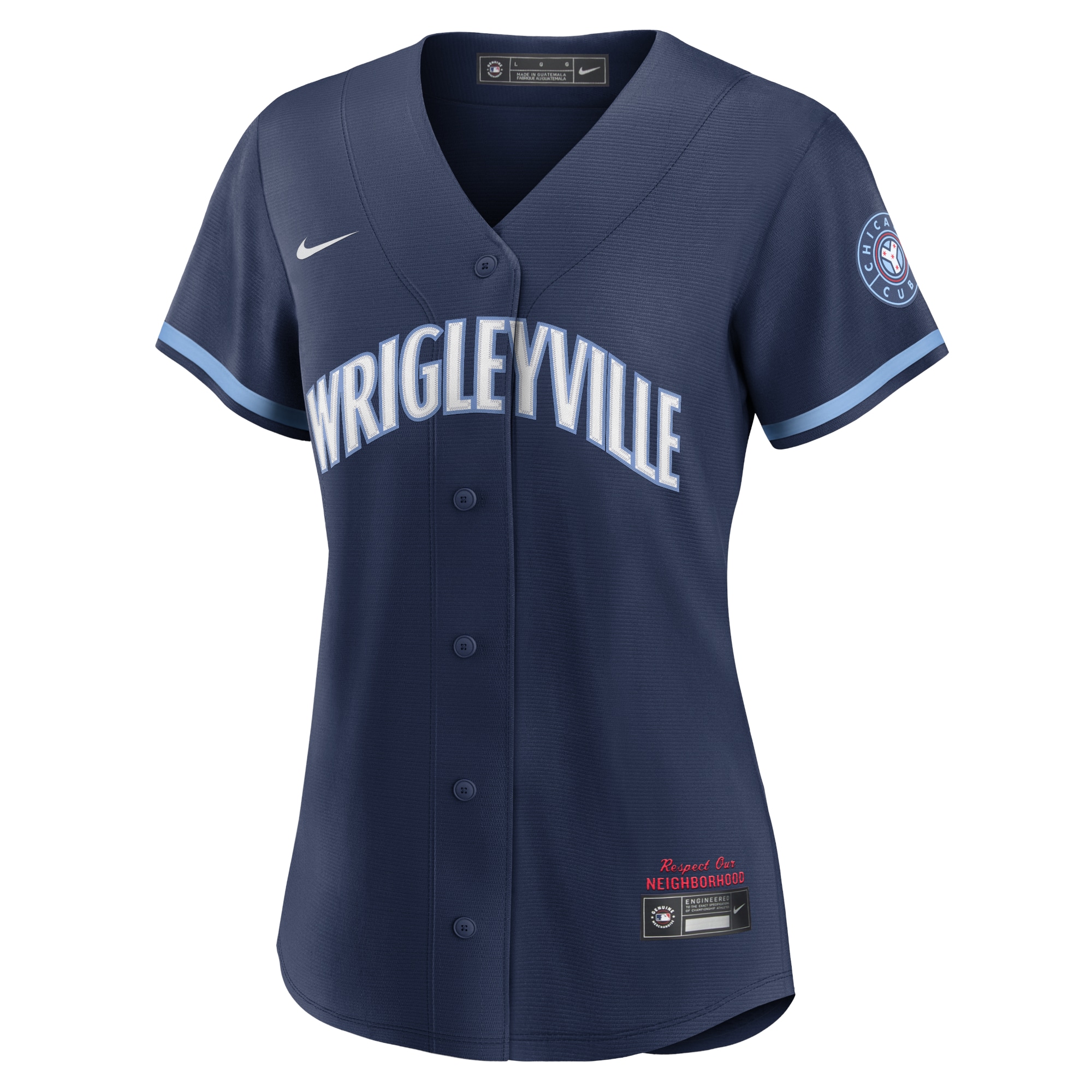 Chicago Cubs Women's City Connect Replica Jersey - Navy