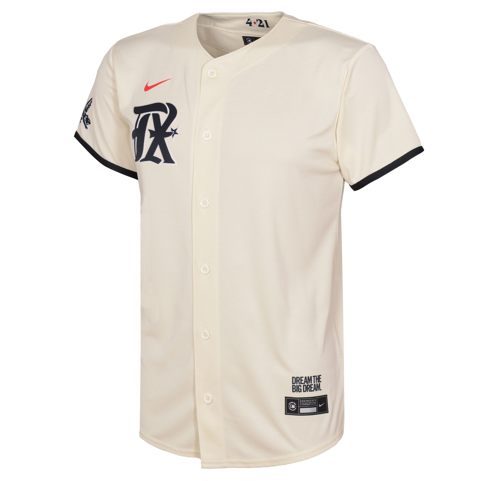 Texas RangersPreschool 2023 City Connect Replica Jersey - Cream