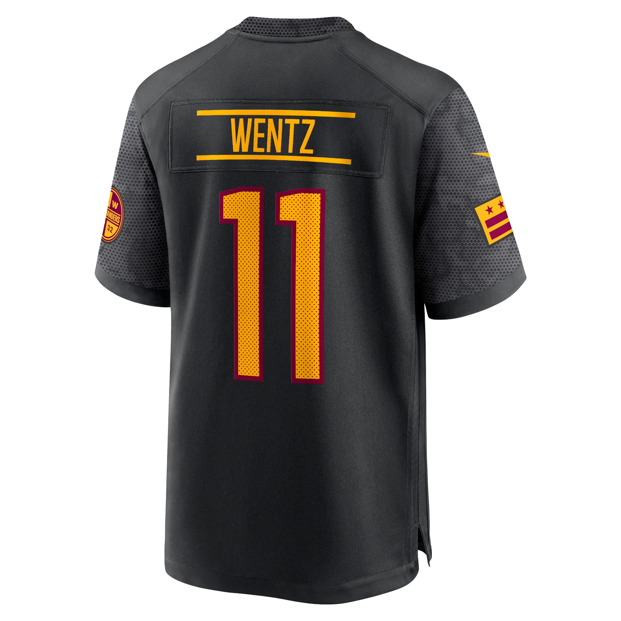 Carson Wentz Washington CommandersAlternate Game Player Jersey - Black
