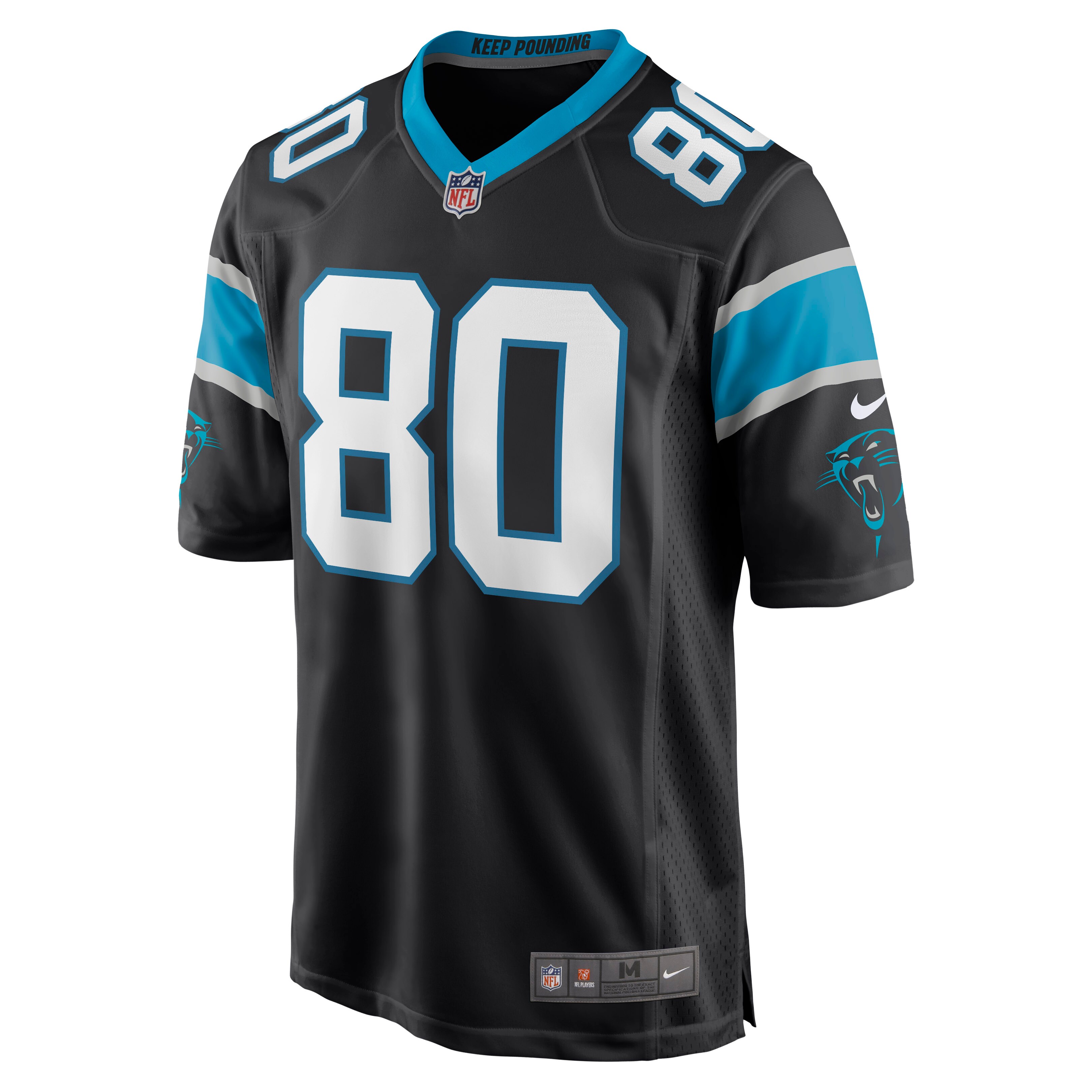 Ian Thomas Carolina PanthersGame Jersey - Black