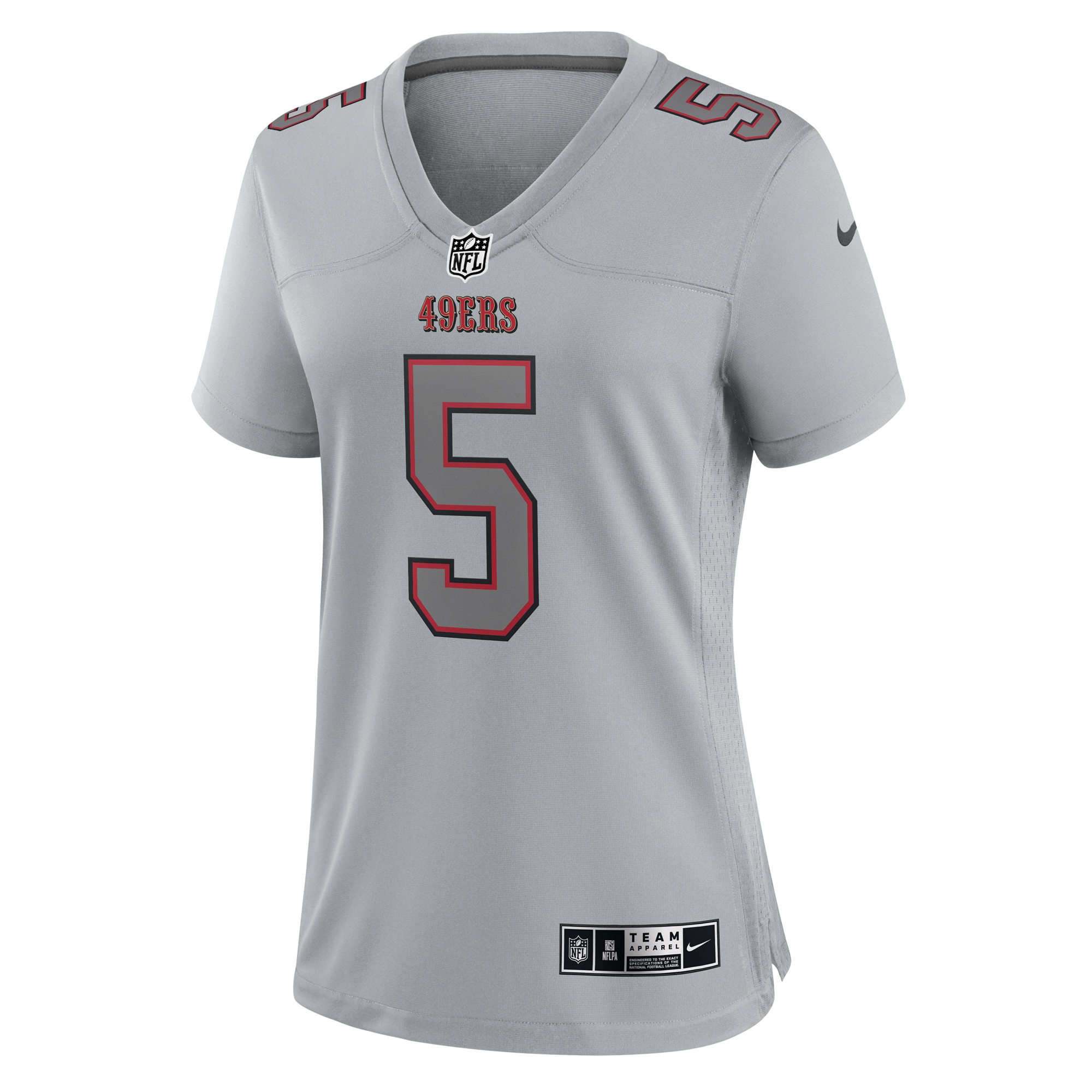 Trey Lance San Francisco 49ers Women's Atmosphere Fashion Game Jersey - Gray