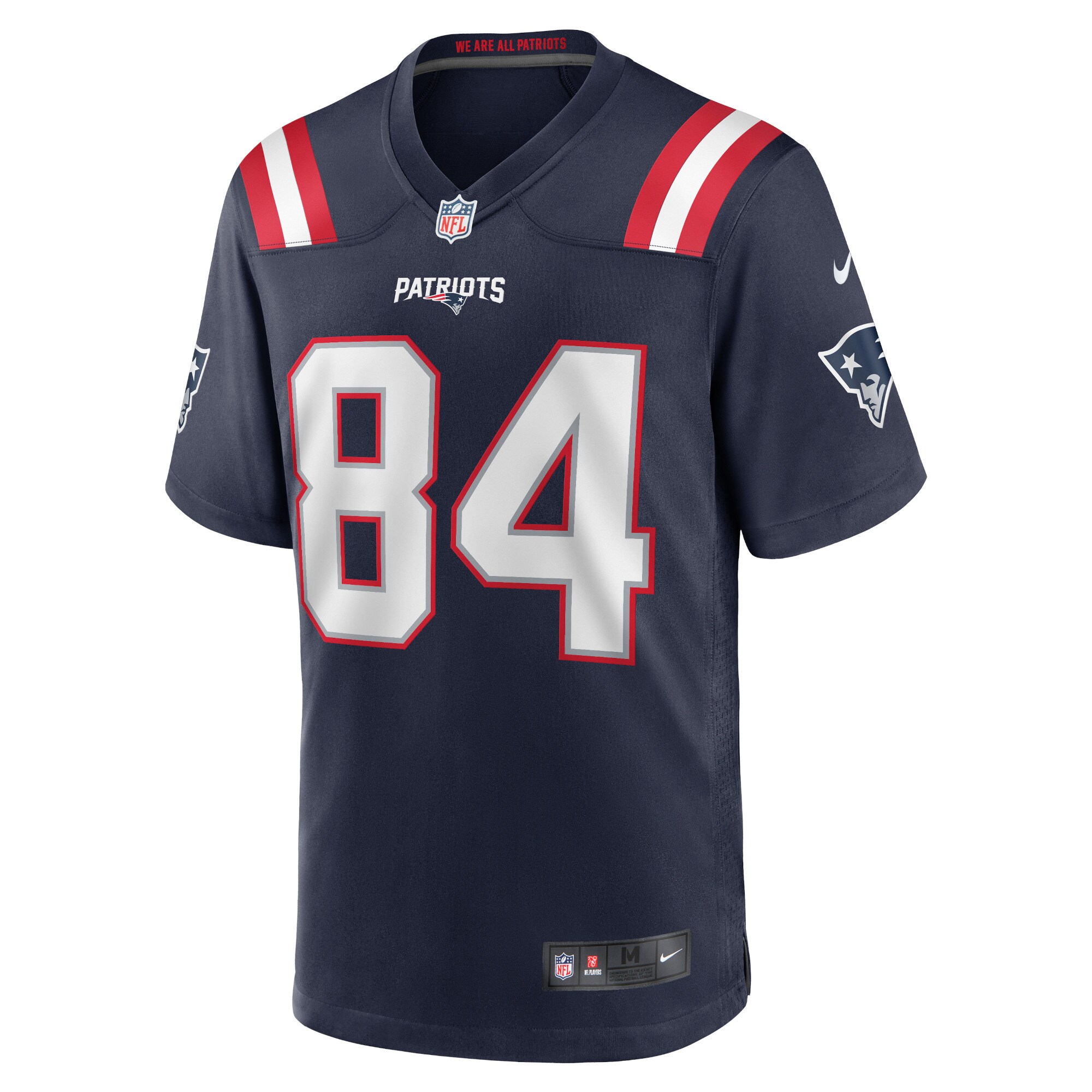 Kendrick Bourne New England PatriotsGame Jersey - Navy