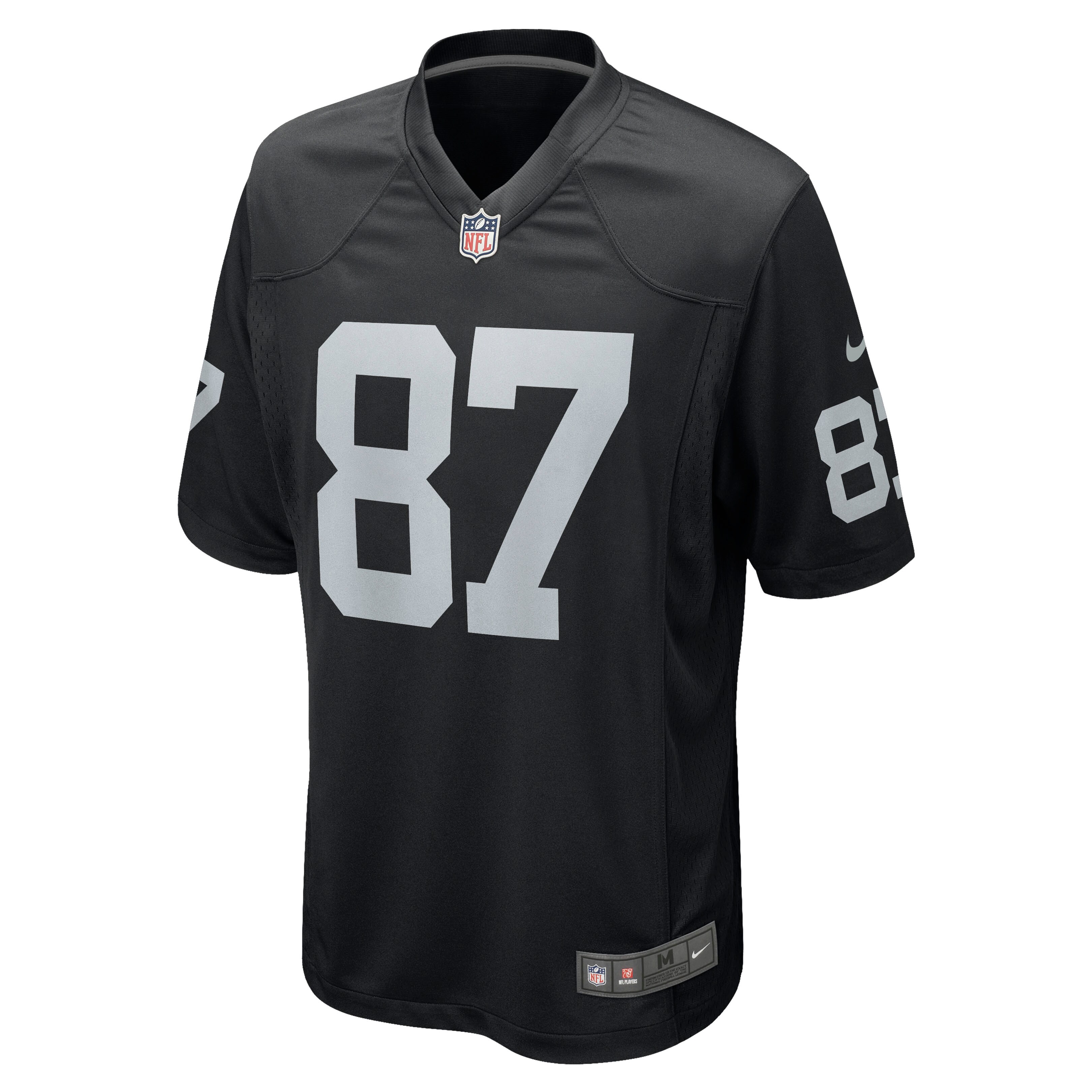 Foster Moreau Las Vegas RaidersGame Jersey - Black