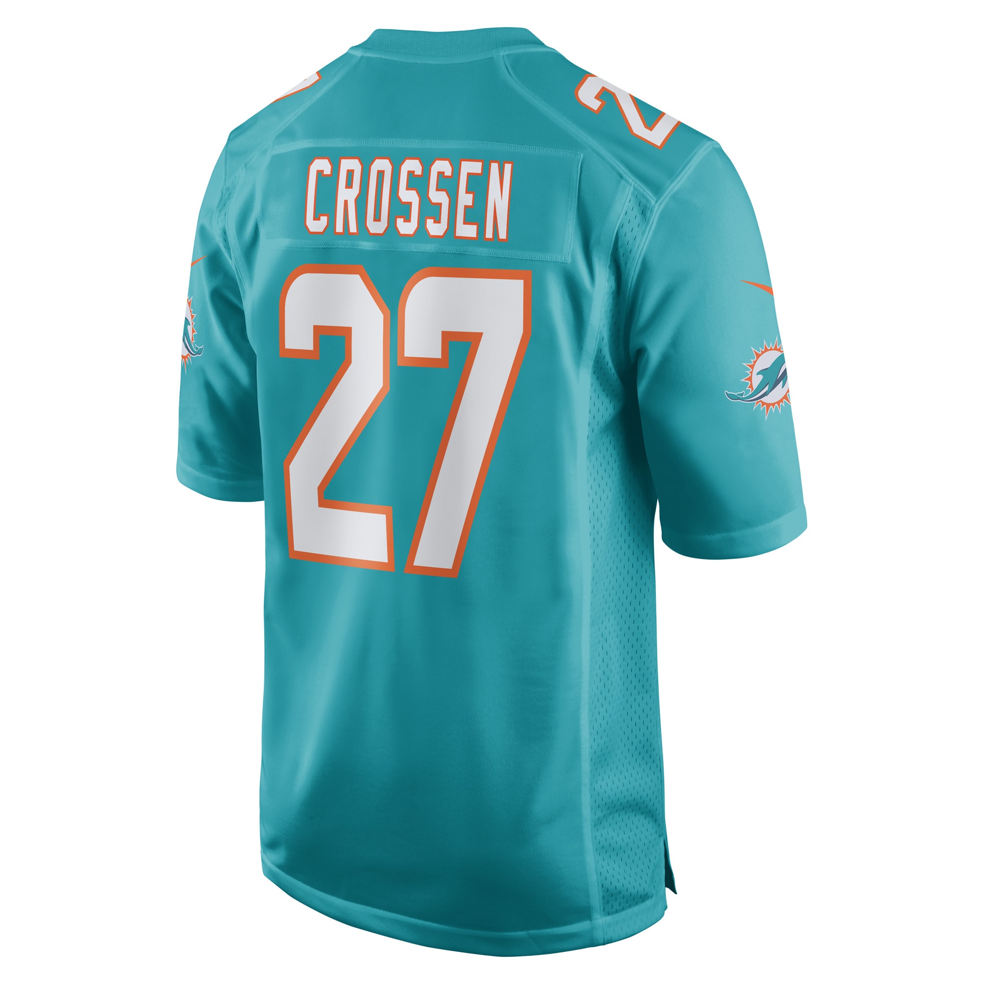 Keion Crossen Miami DolphinsGame Player Jersey - Aqua