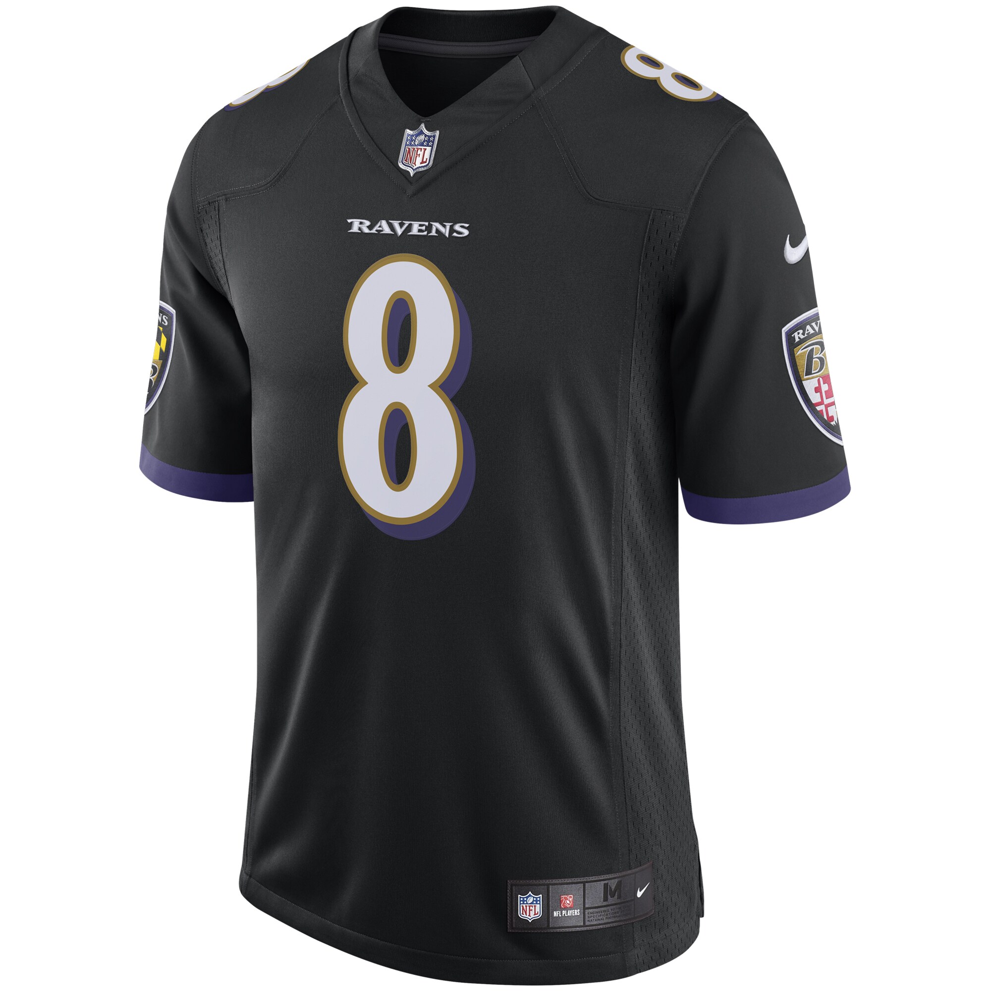 Lamar Jackson Baltimore RavensSpeed Machine Limited Jersey - Black