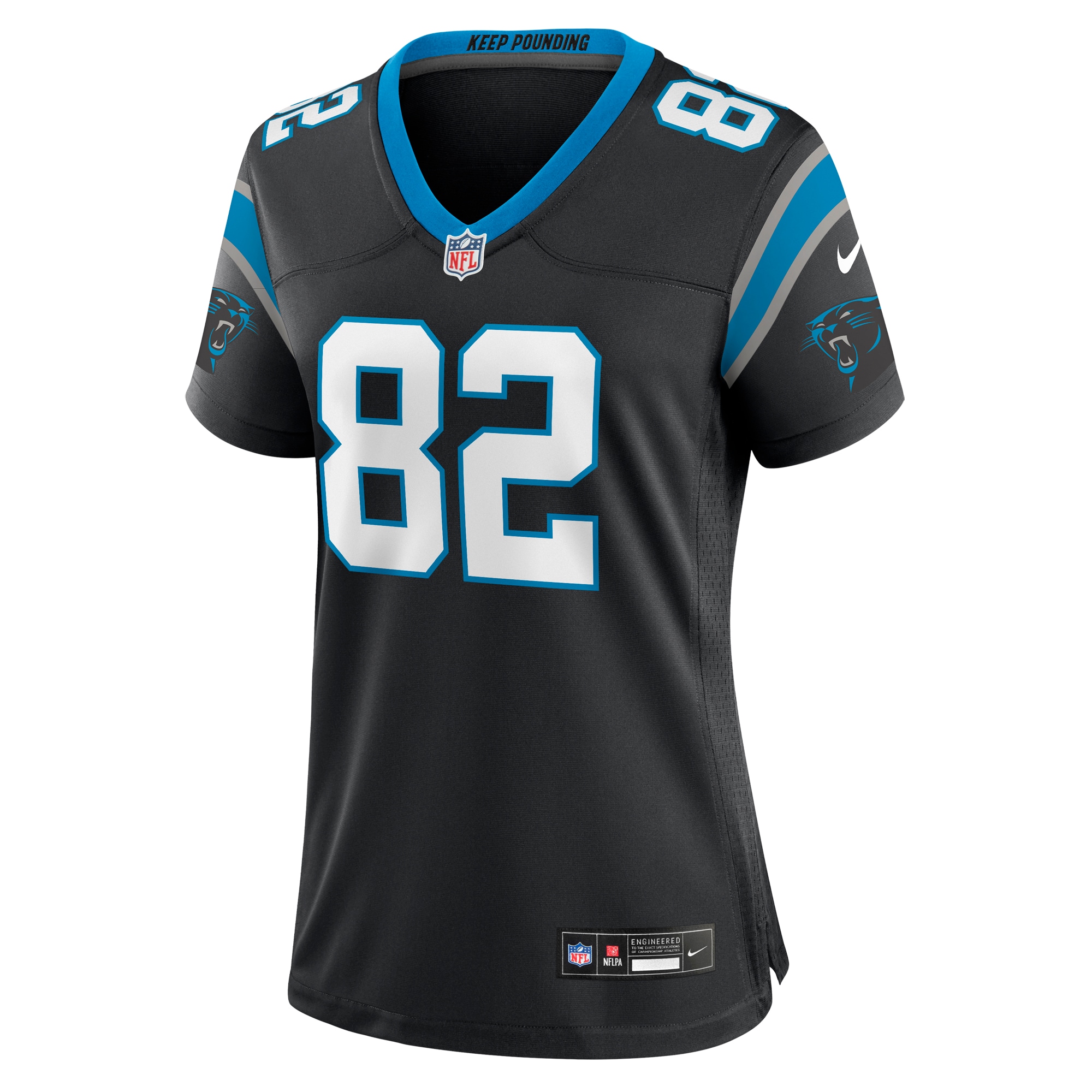 Tommy Tremble Carolina Panthers Women's Team Game Jersey - Black