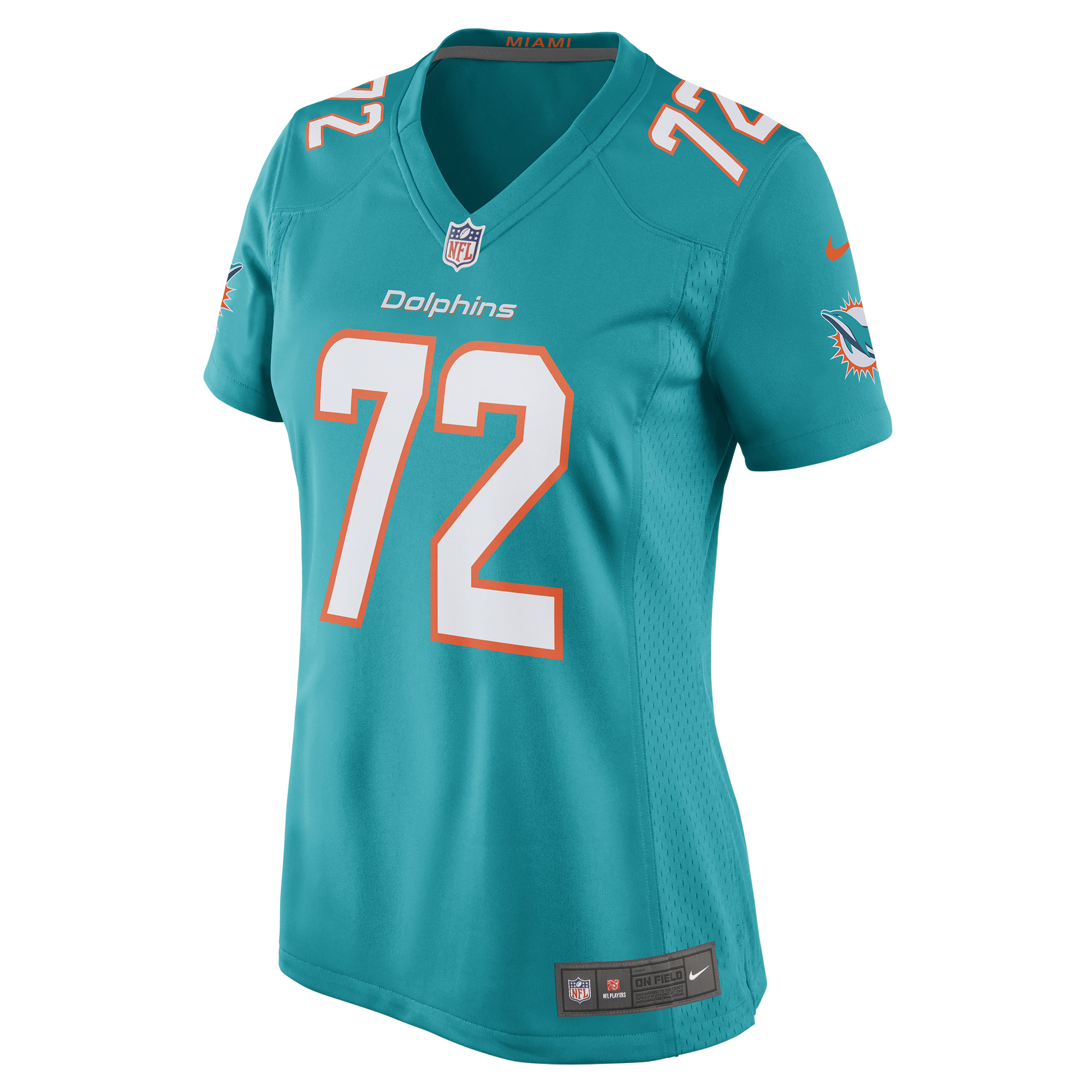 Terron Armstead Miami Dolphins Women's Game Jersey - Aqua