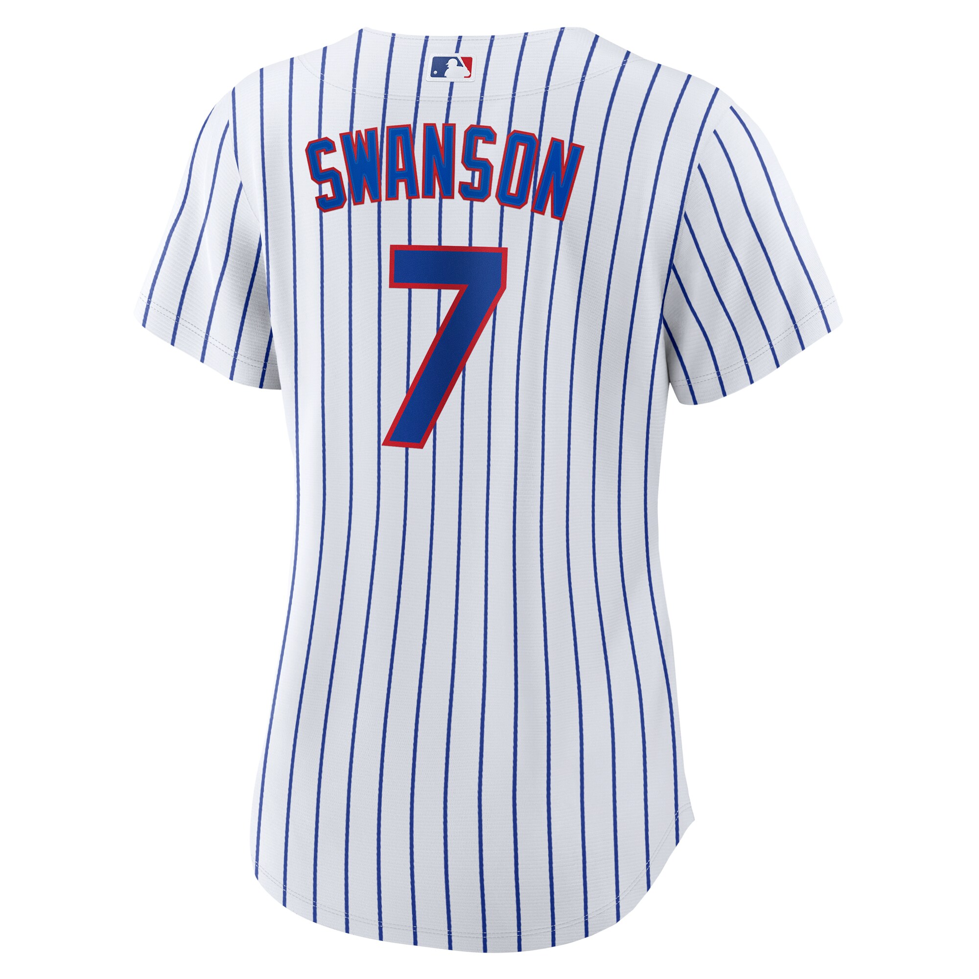 Dansby Swanson Chicago Cubs Women's Home Replica Player Jersey - White/Royal