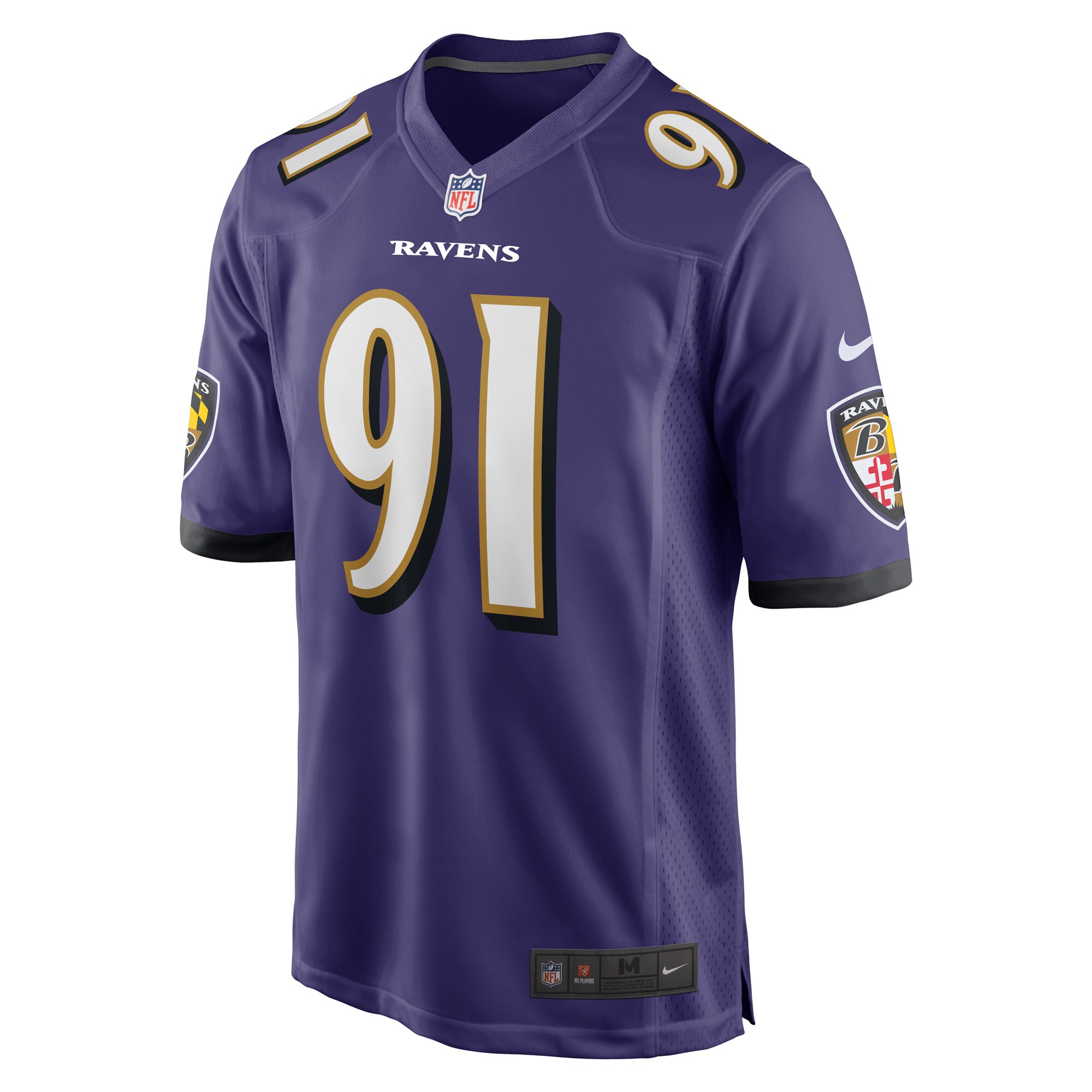 Rayshad Nichols Baltimore RavensGame Player Jersey - Purple