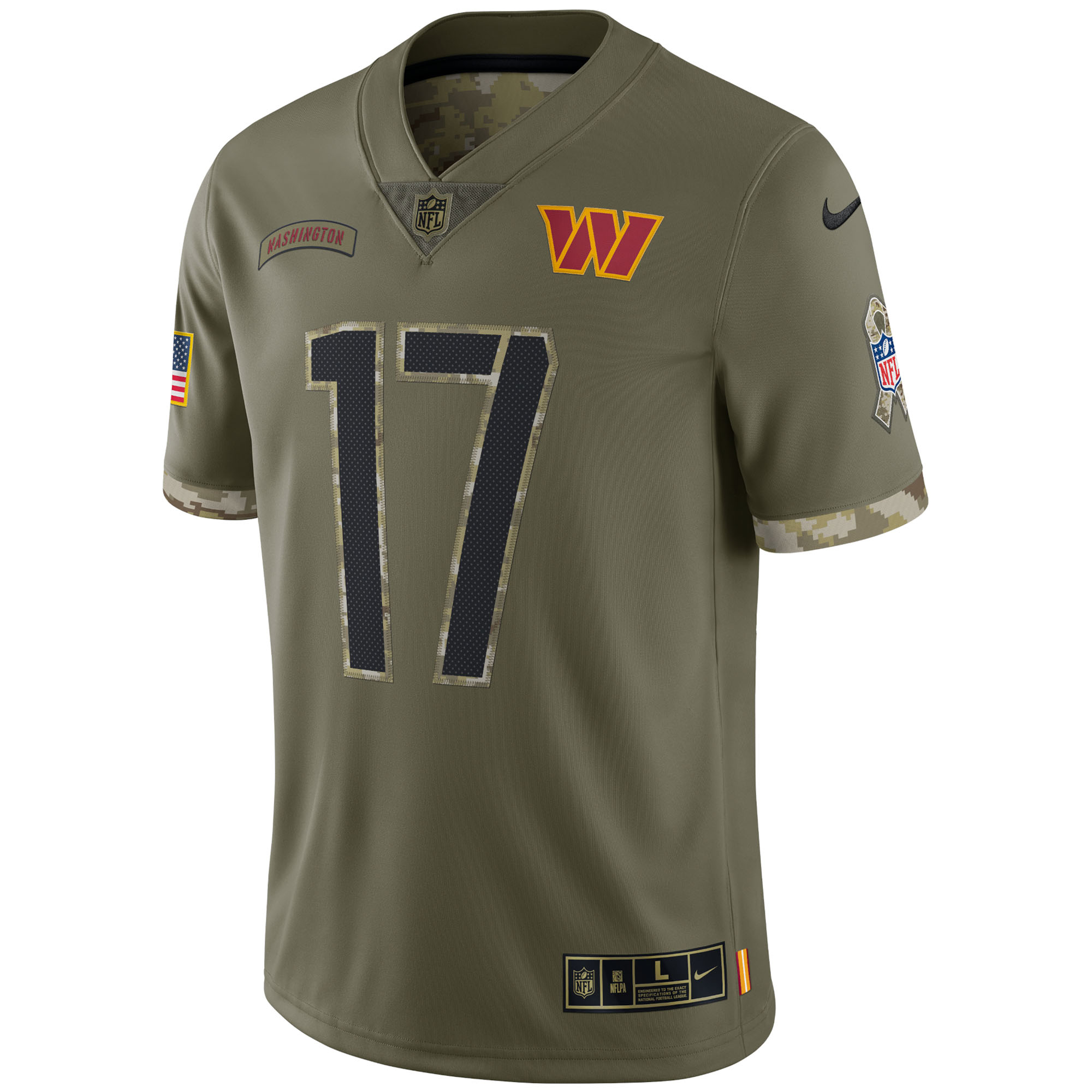 Terry McLaurin Washington Commanders2022 Salute To Service Limited Jersey - Olive