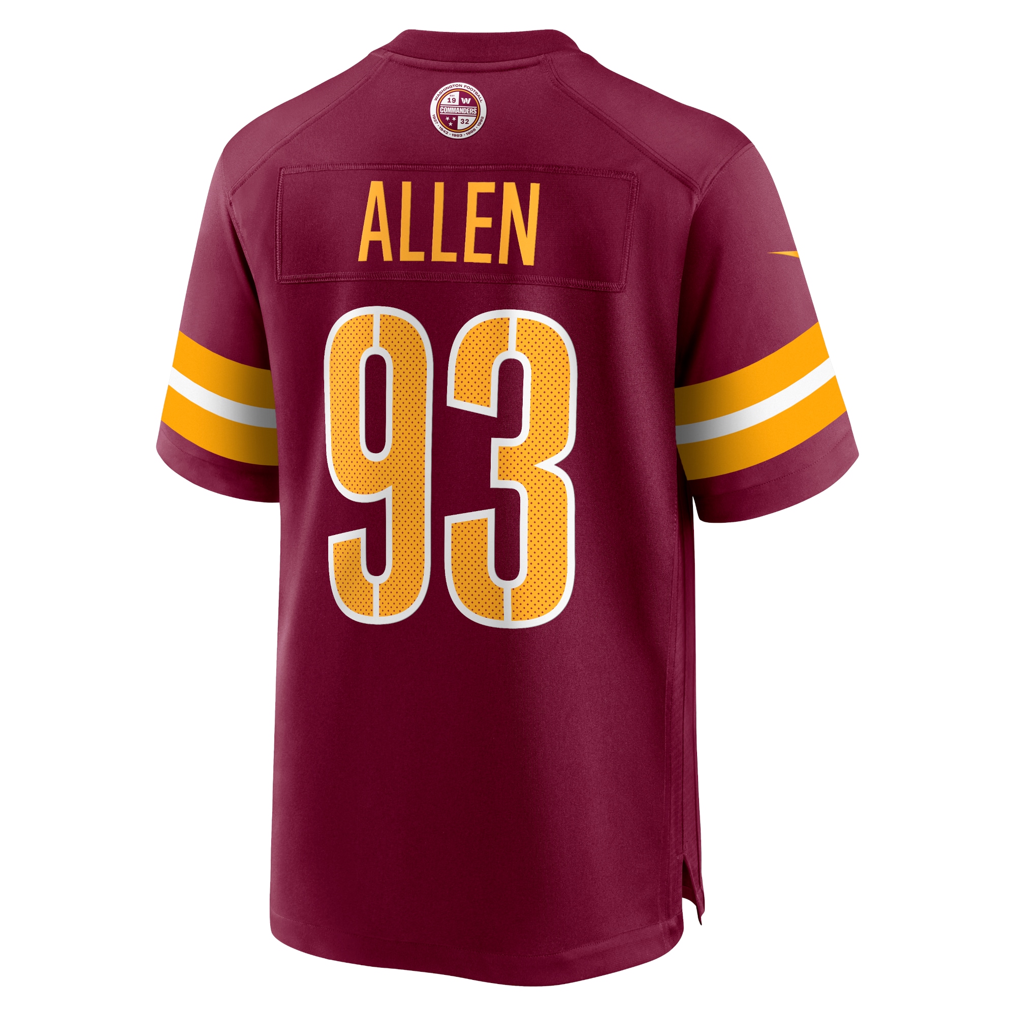 Jonathan Allen Washington CommandersGame Jersey - Burgundy