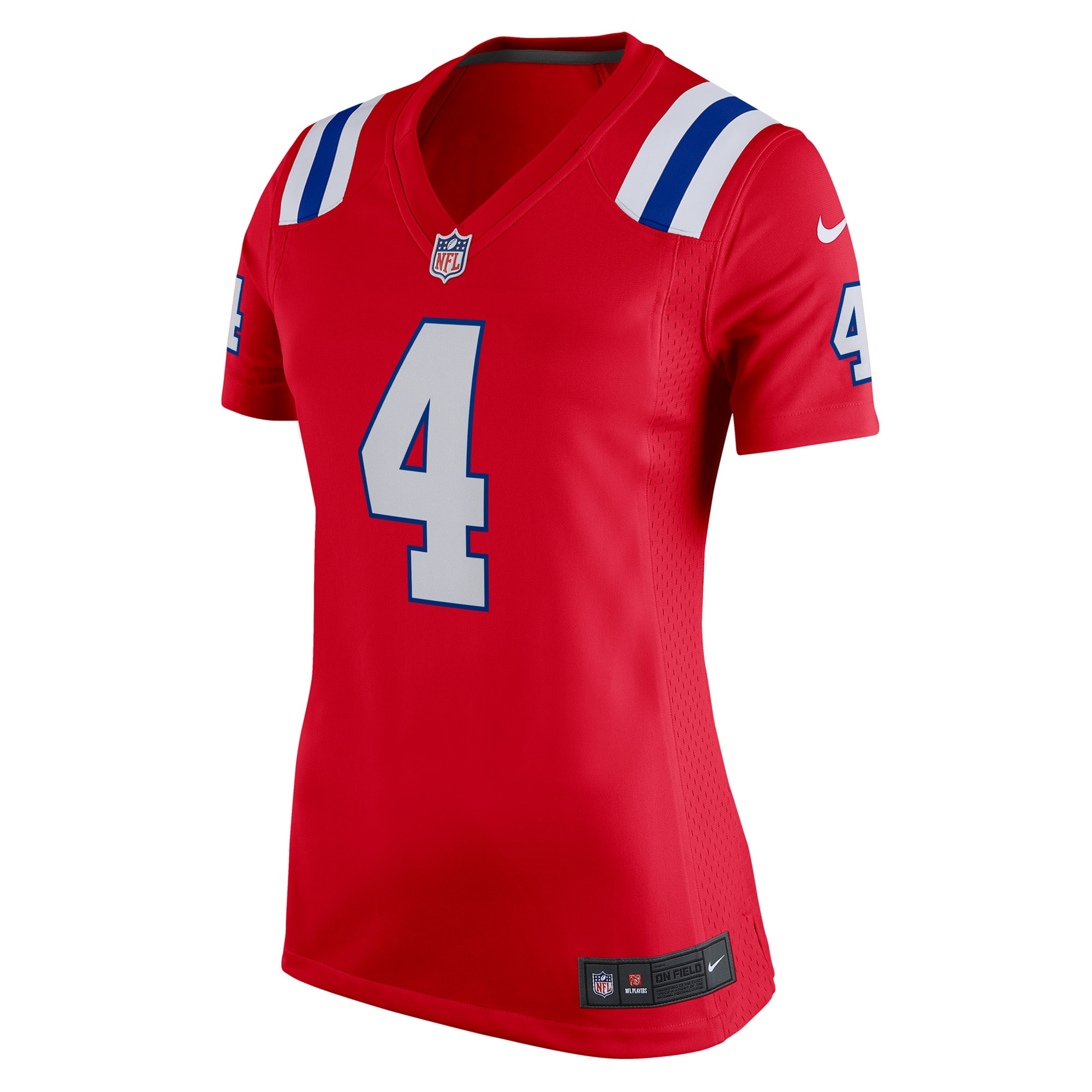 Bailey Zappe New England Patriots Women's Alternate Game Player Jersey - Red