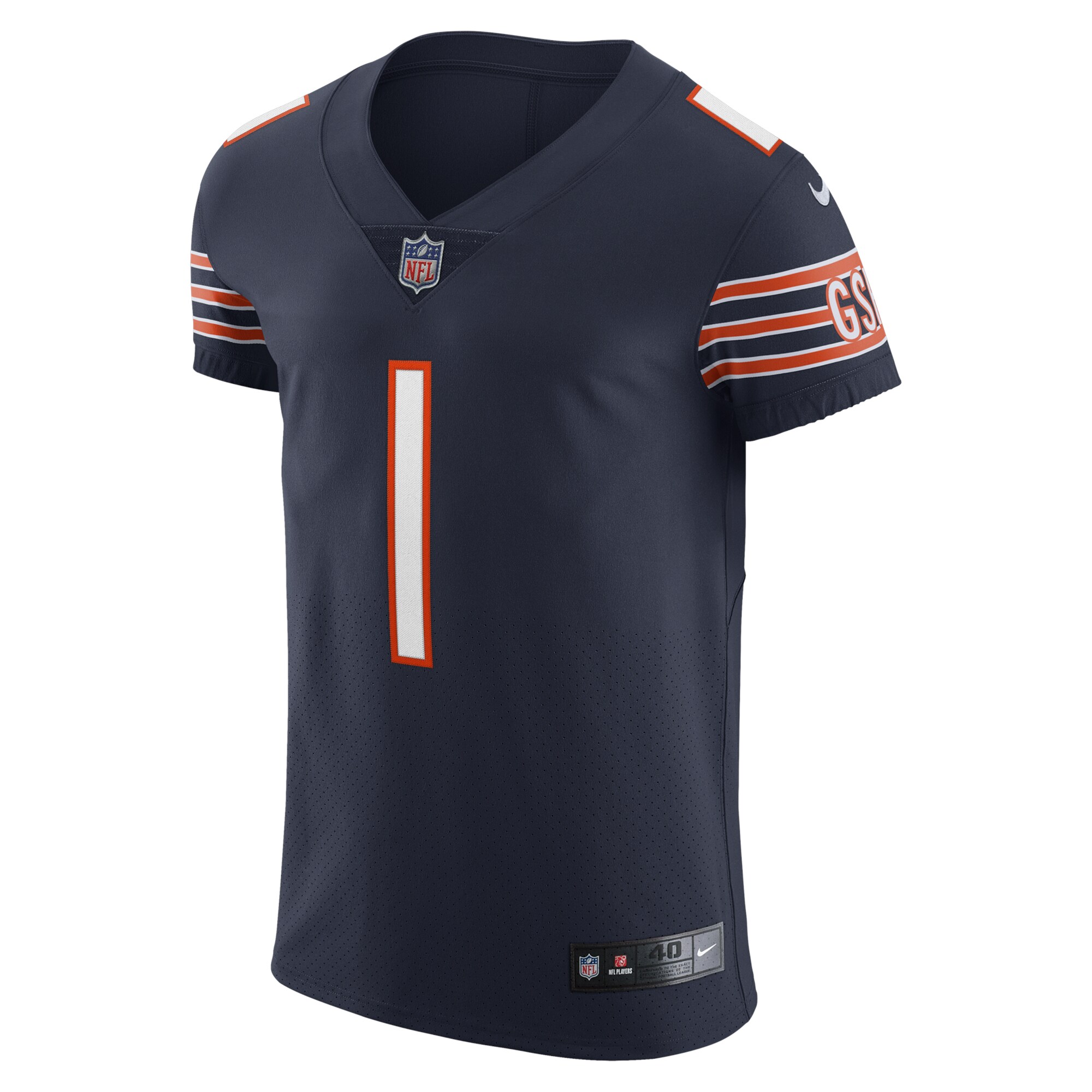 Justin Fields Chicago BearsVapor Elite Jersey - Navy