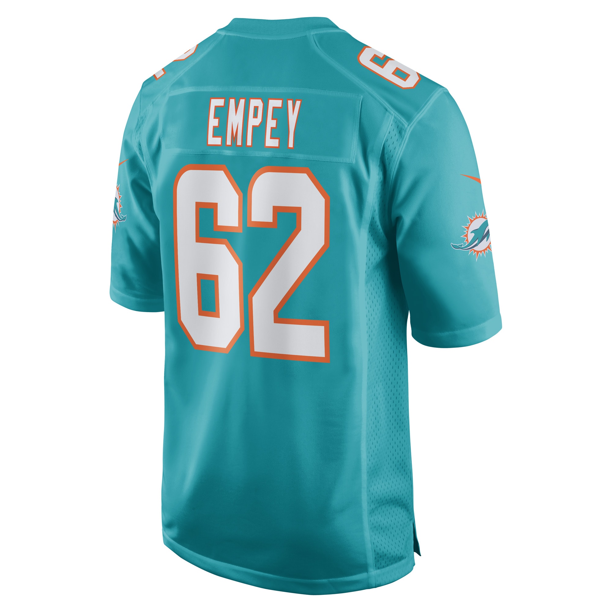 James Empey Miami DolphinsGame Player Jersey - Aqua