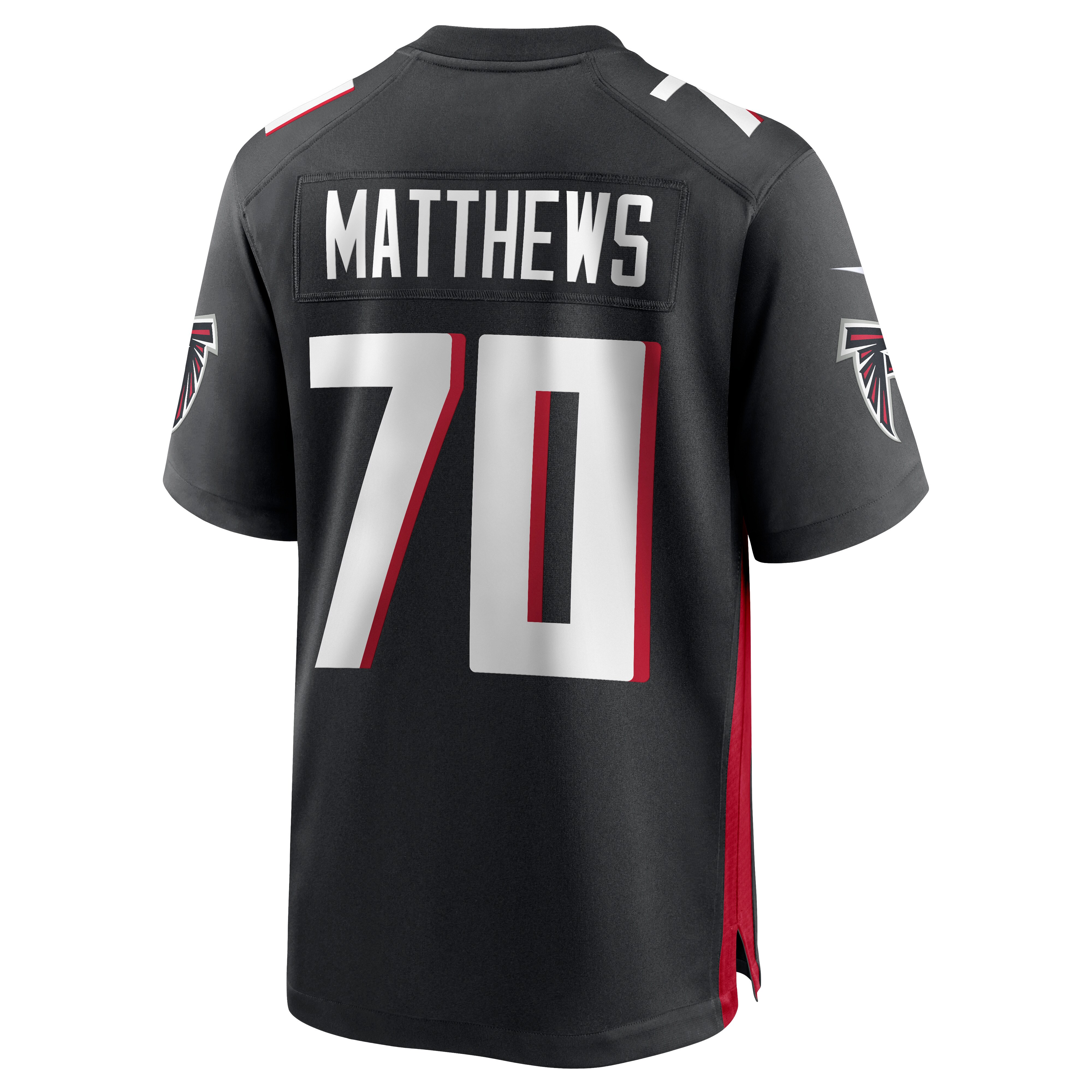 Jake Matthews Atlanta FalconsGame Jersey - Black