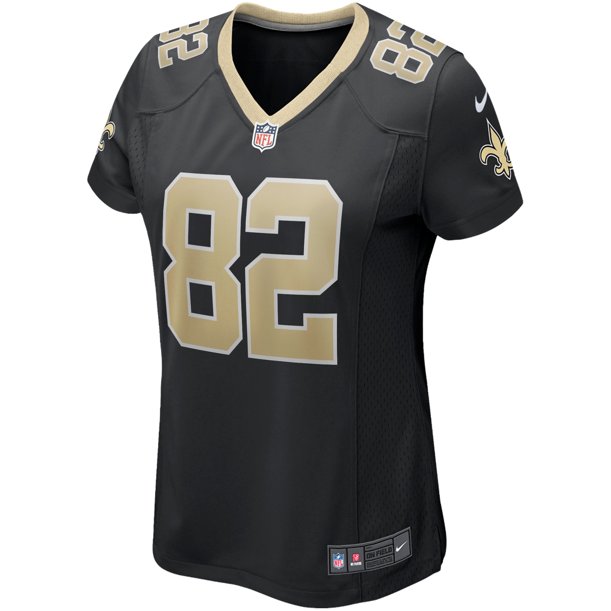 Bob Pollard New Orleans Saints Women's Game Retired Player Jersey - Black