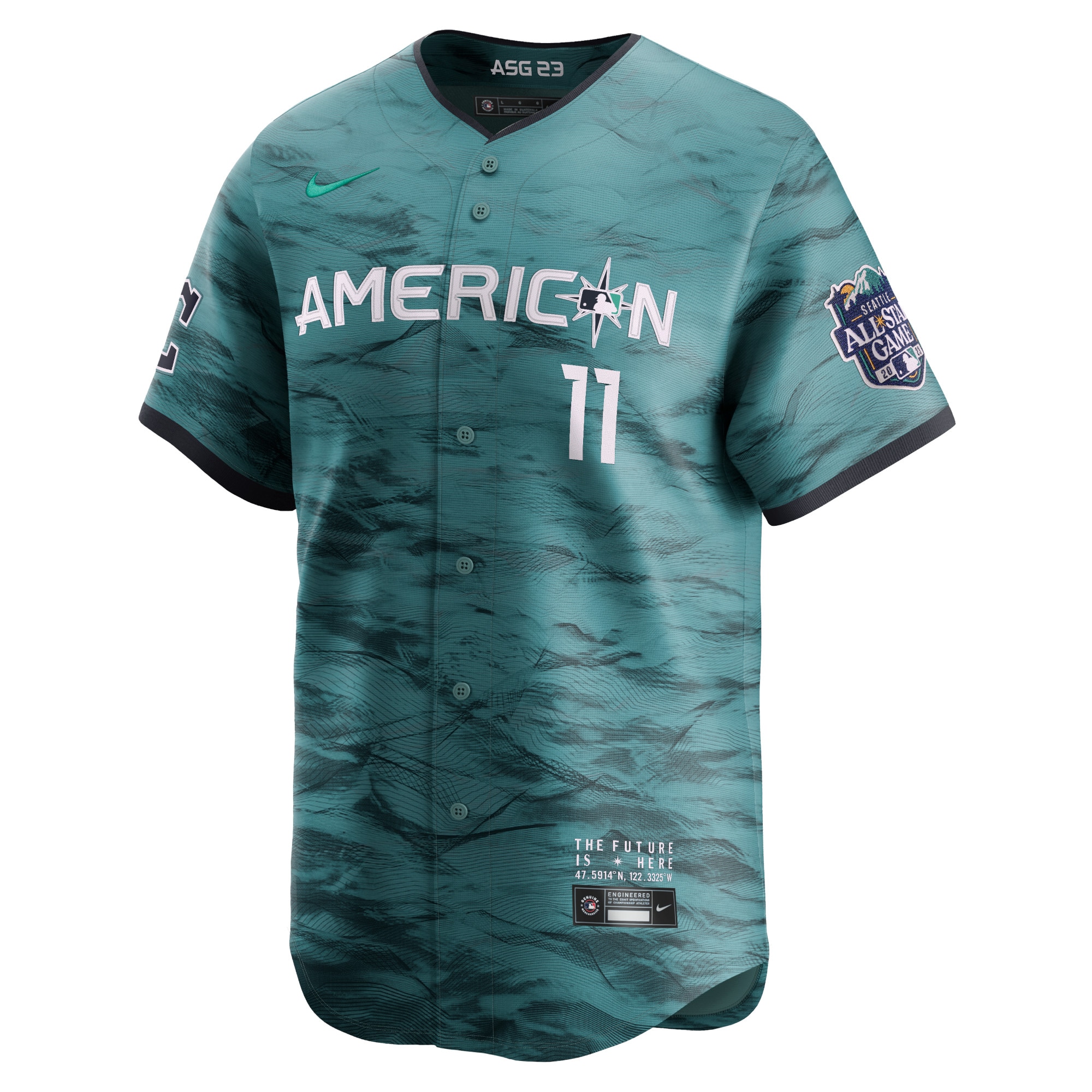 Jose Ramirez American League2023 MLB All-Star Game Limited Player Jersey - Teal