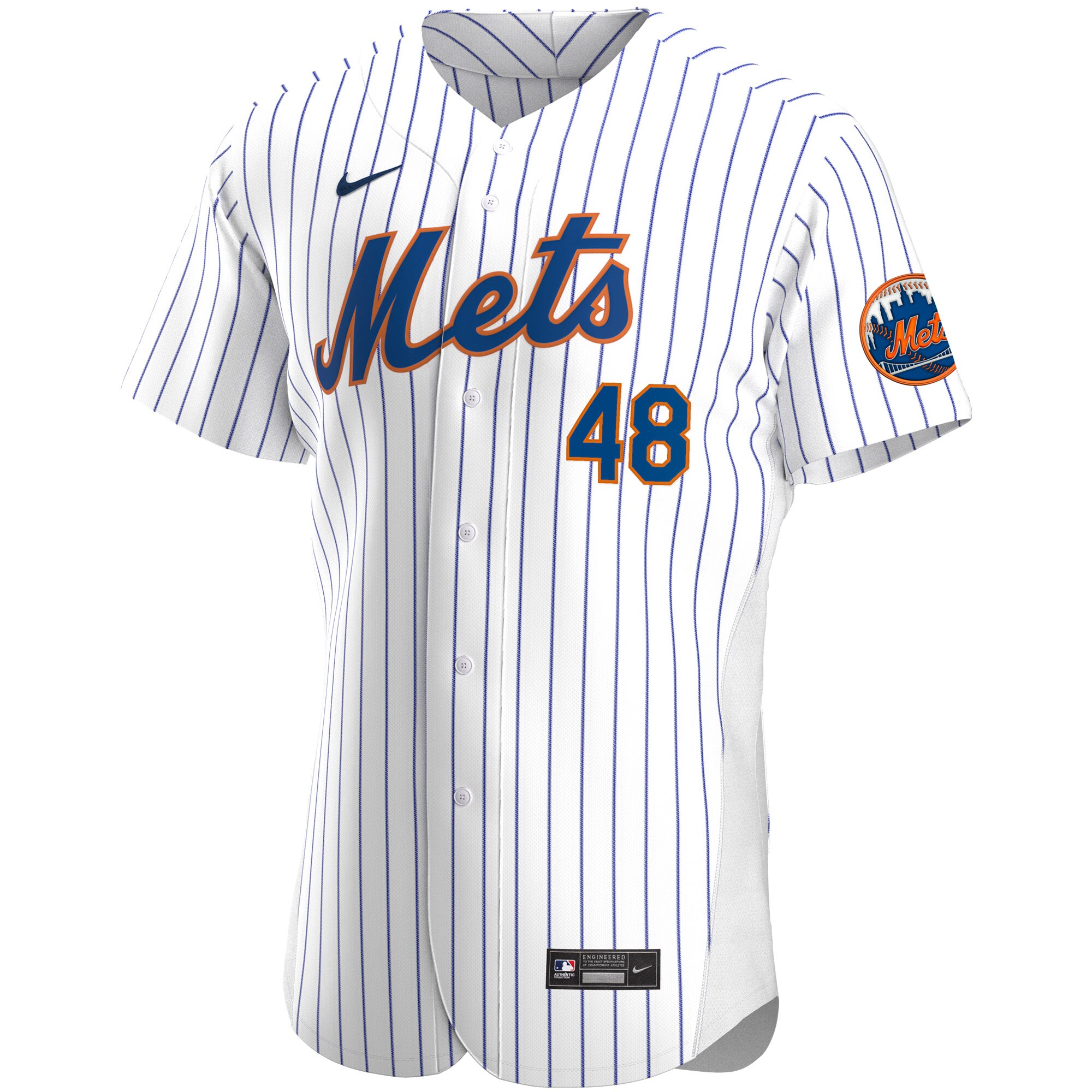 Jacob deGrom New York MetsHome Authentic Player Jersey - White