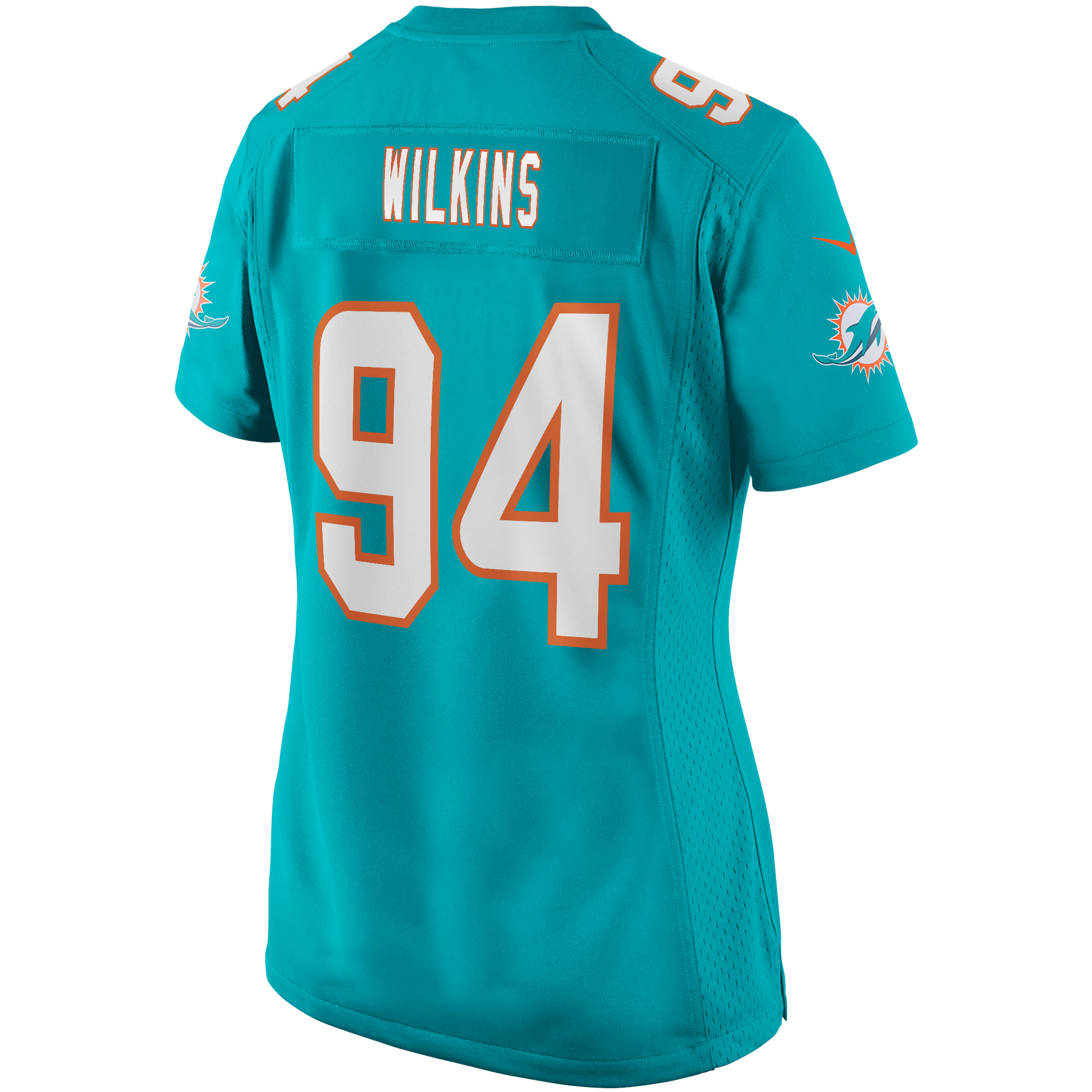 Christian Wilkins Miami Dolphins Women's Game Jersey - Aqua