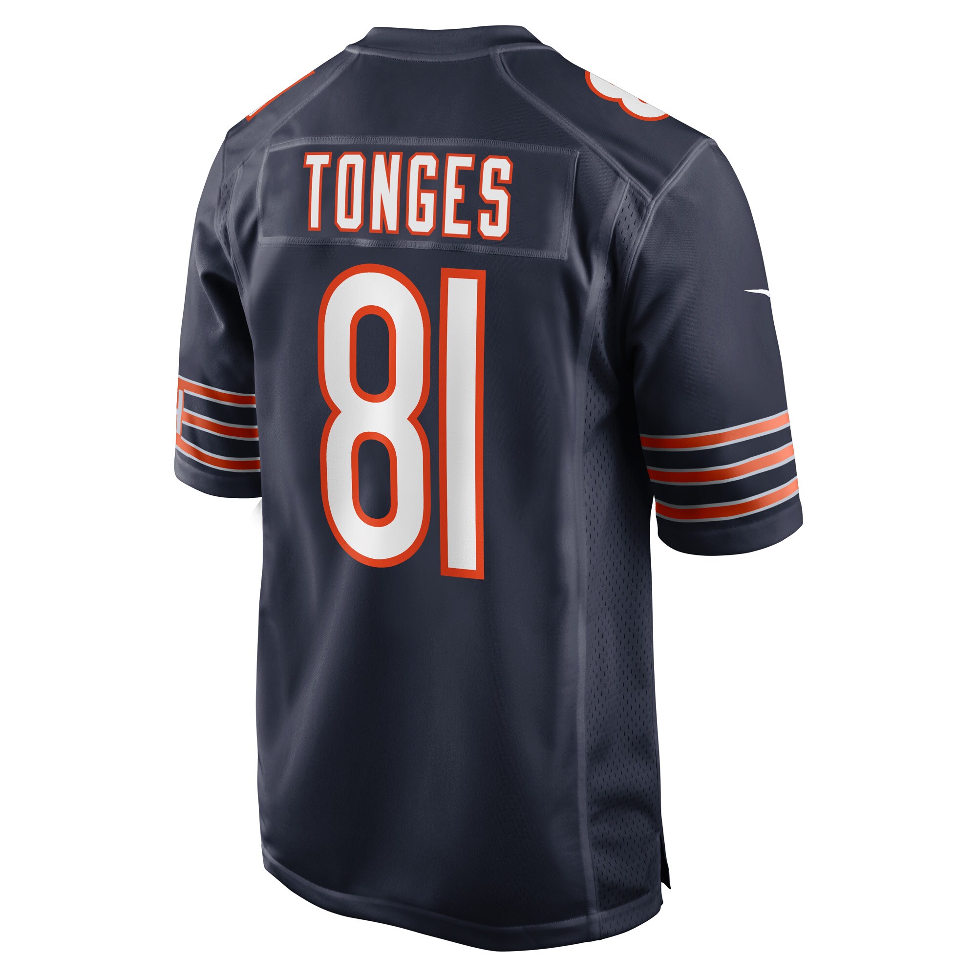 Jake Tonges Chicago BearsGame Player Jersey - Navy