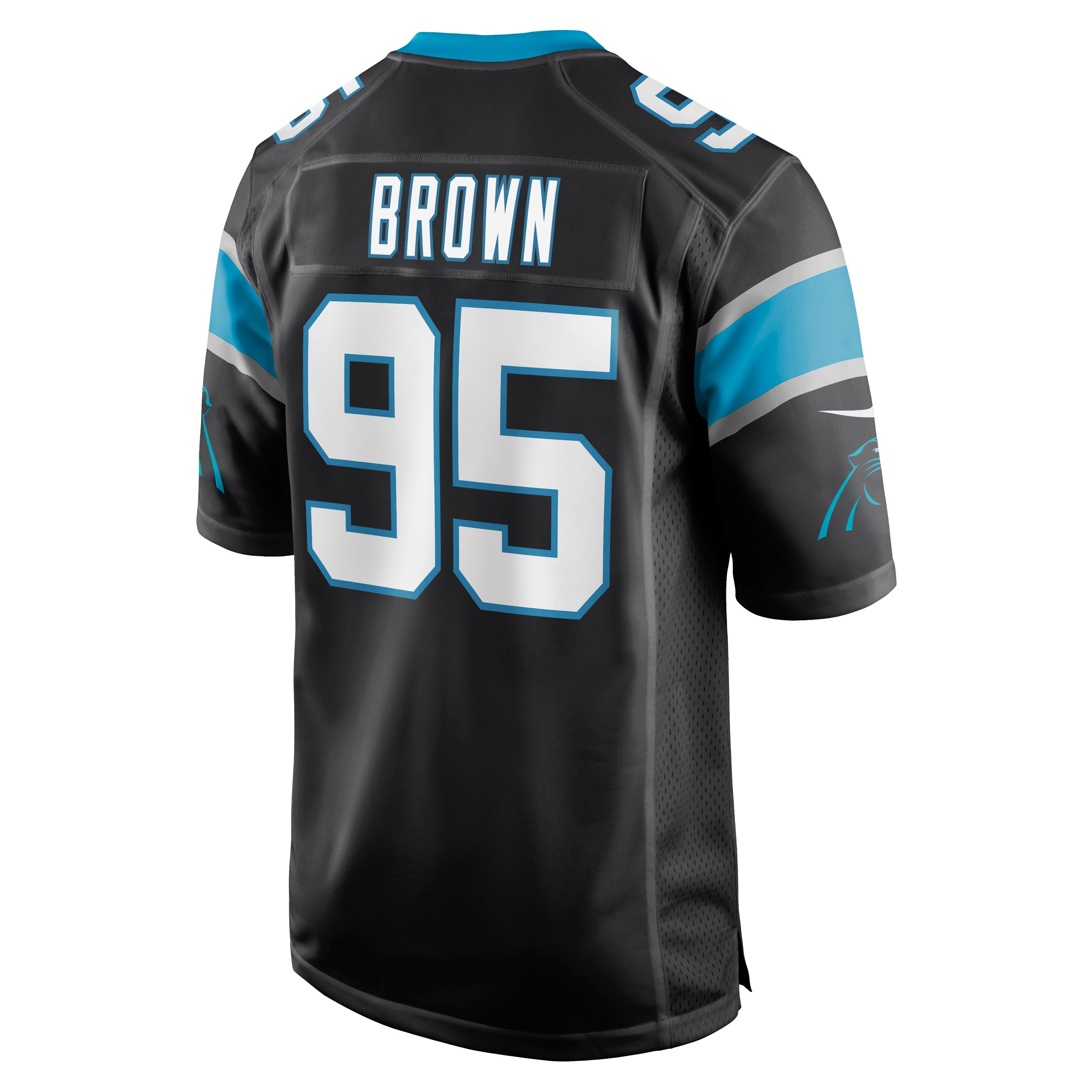 Derrick Brown Carolina PanthersPlayer Game Jersey - Black