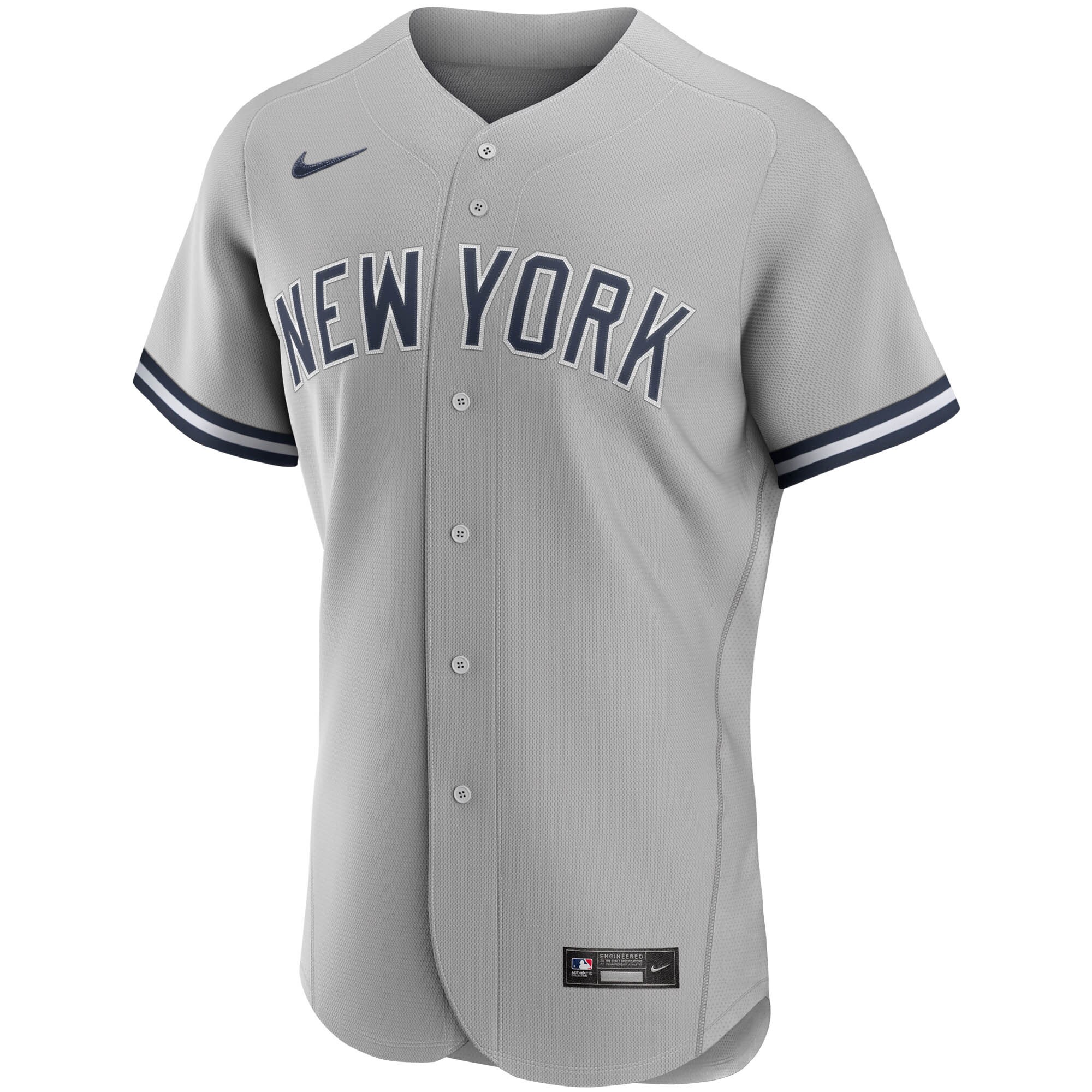 New York YankeesRoad Authentic Team Jersey - Gray