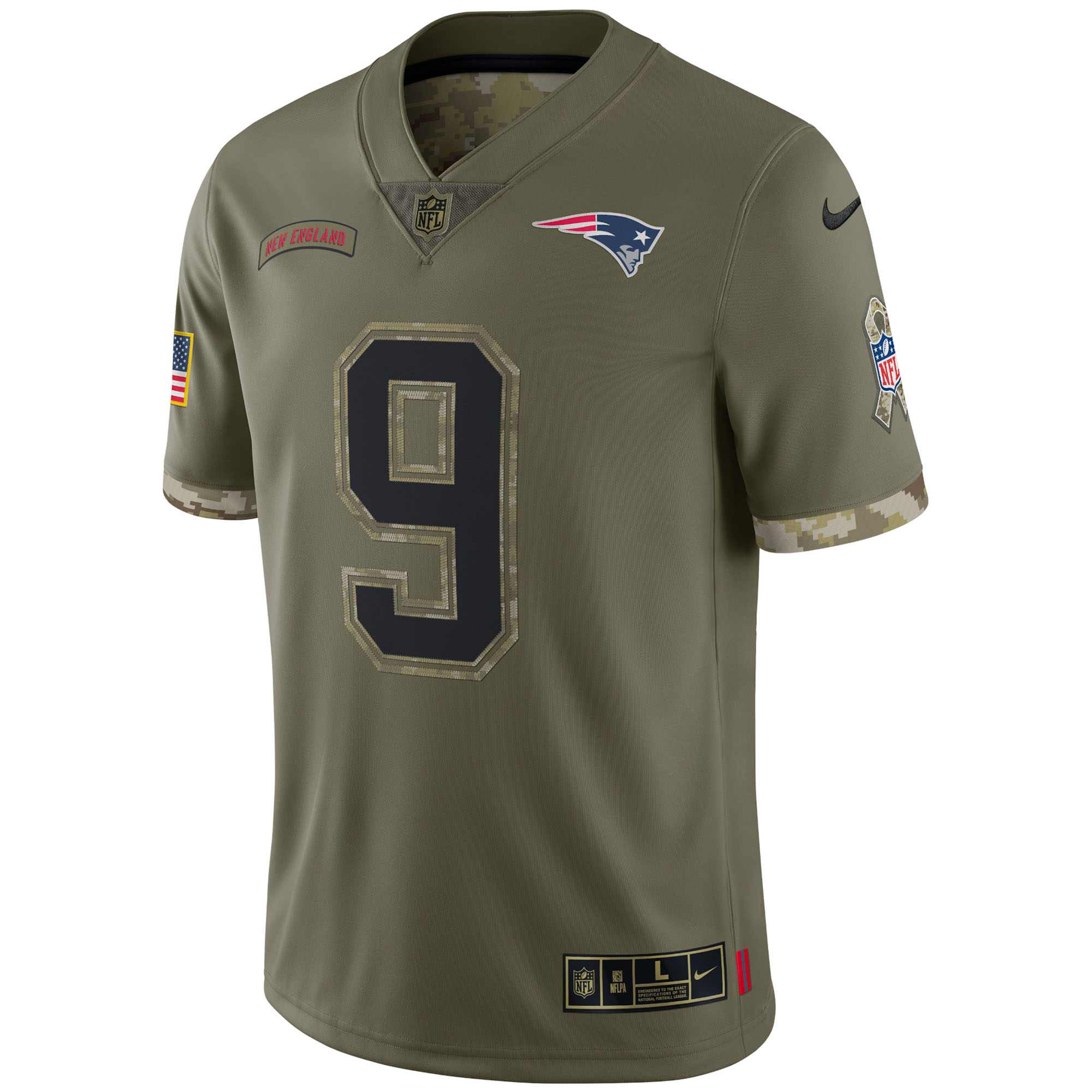 Matthew Judon New England Patriots2022 Salute To Service Limited Jersey - Olive