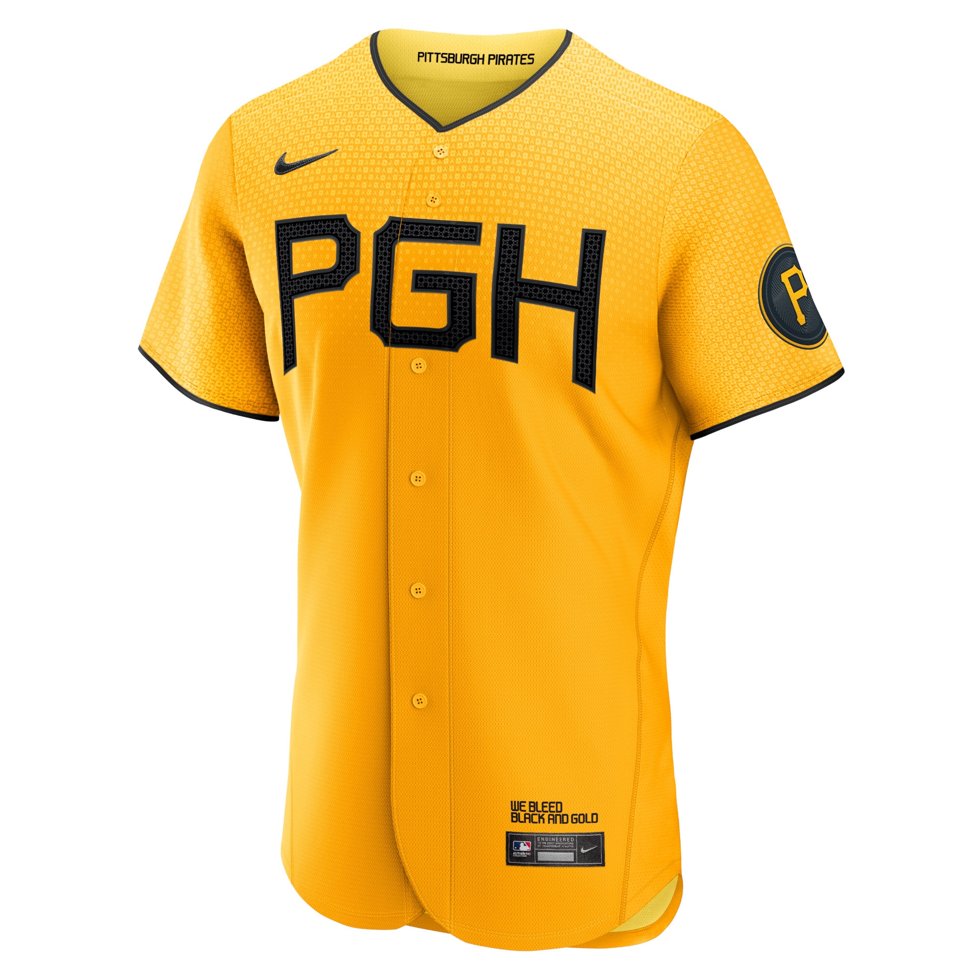 Roberto Clemente Pittsburgh Pirates2023 City Connect Authentic Player Jersey - Gold