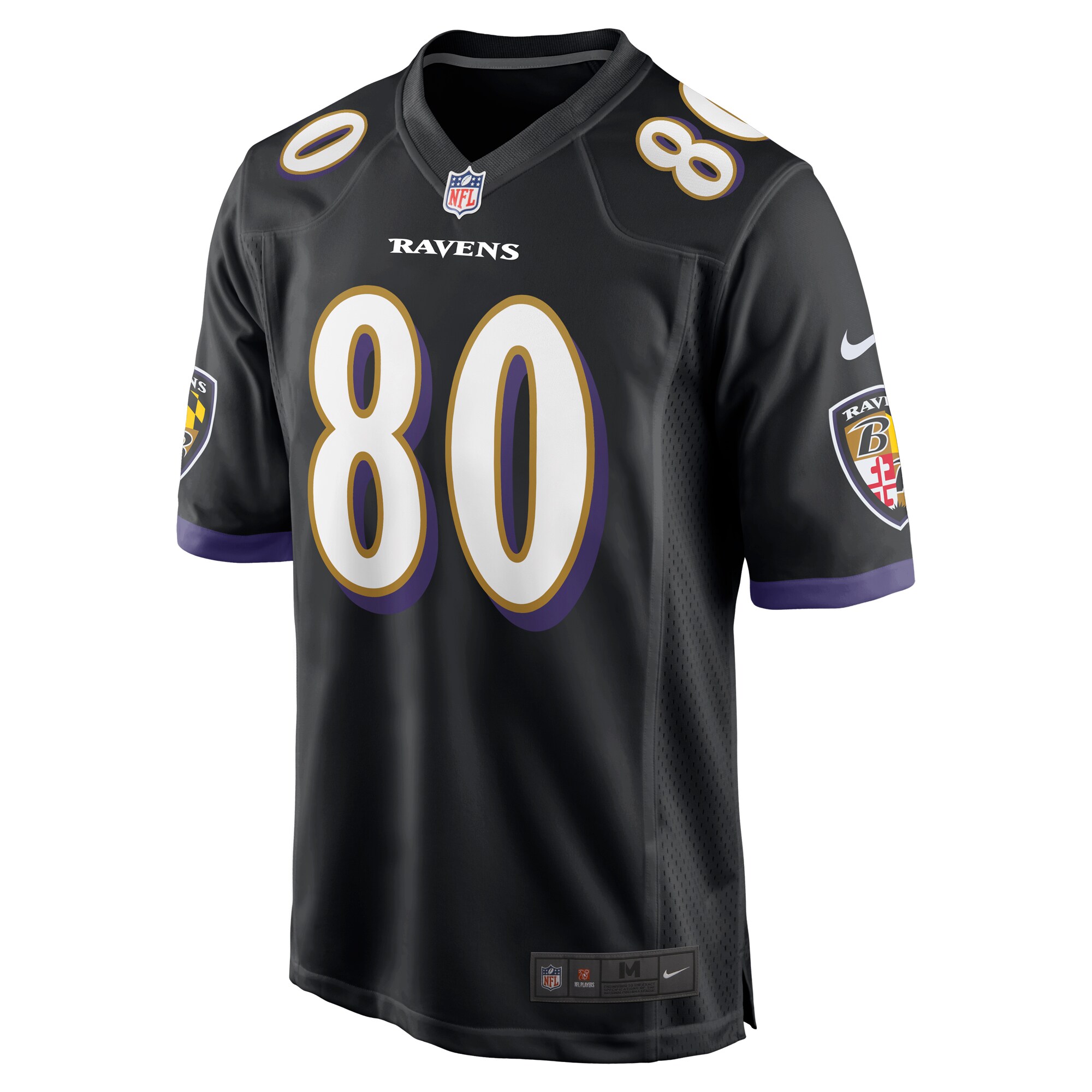 Isaiah Likely Baltimore RavensAlternate Game Jersey - Black