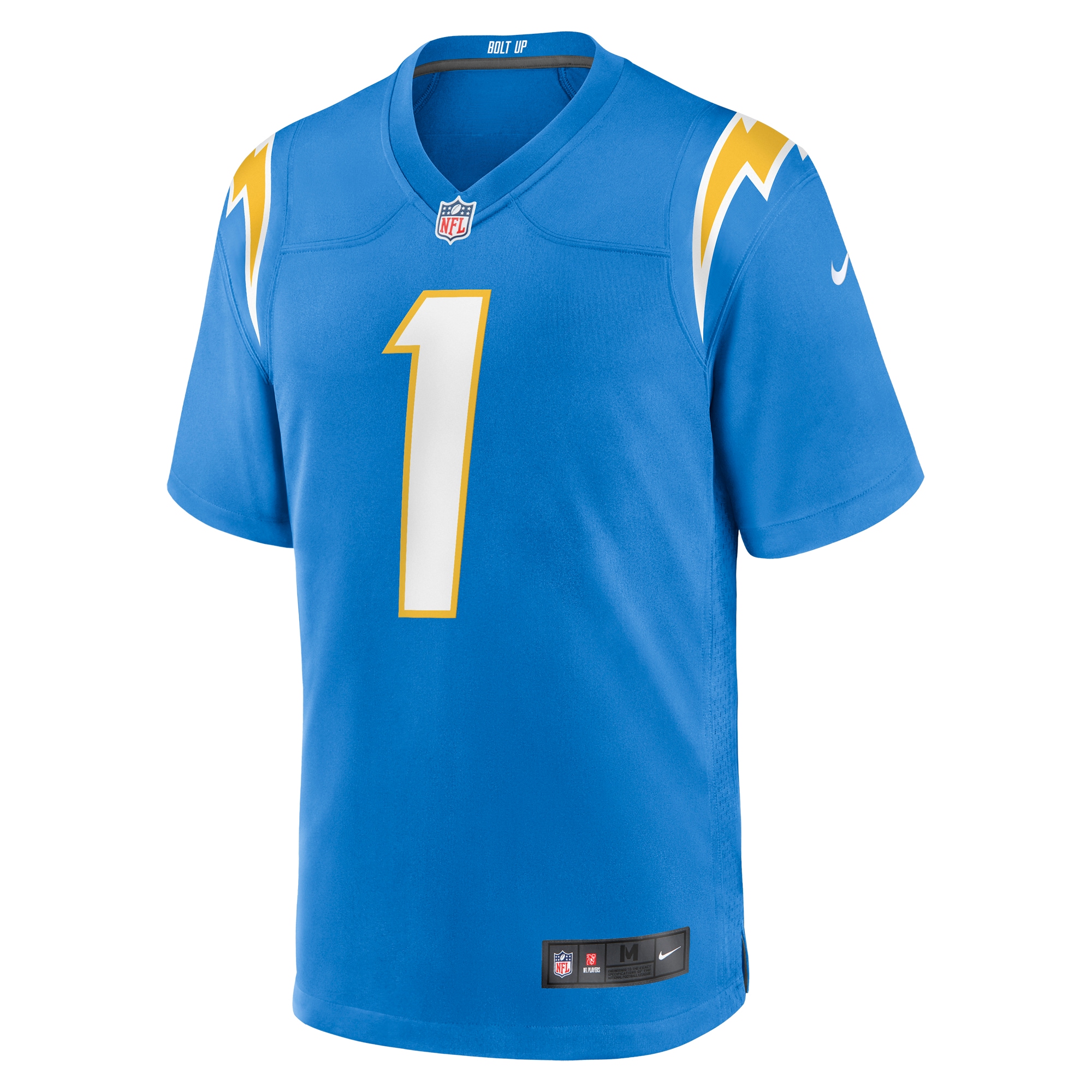 Number 1 Dad Los Angeles ChargersGame Jersey - Powder Blue
