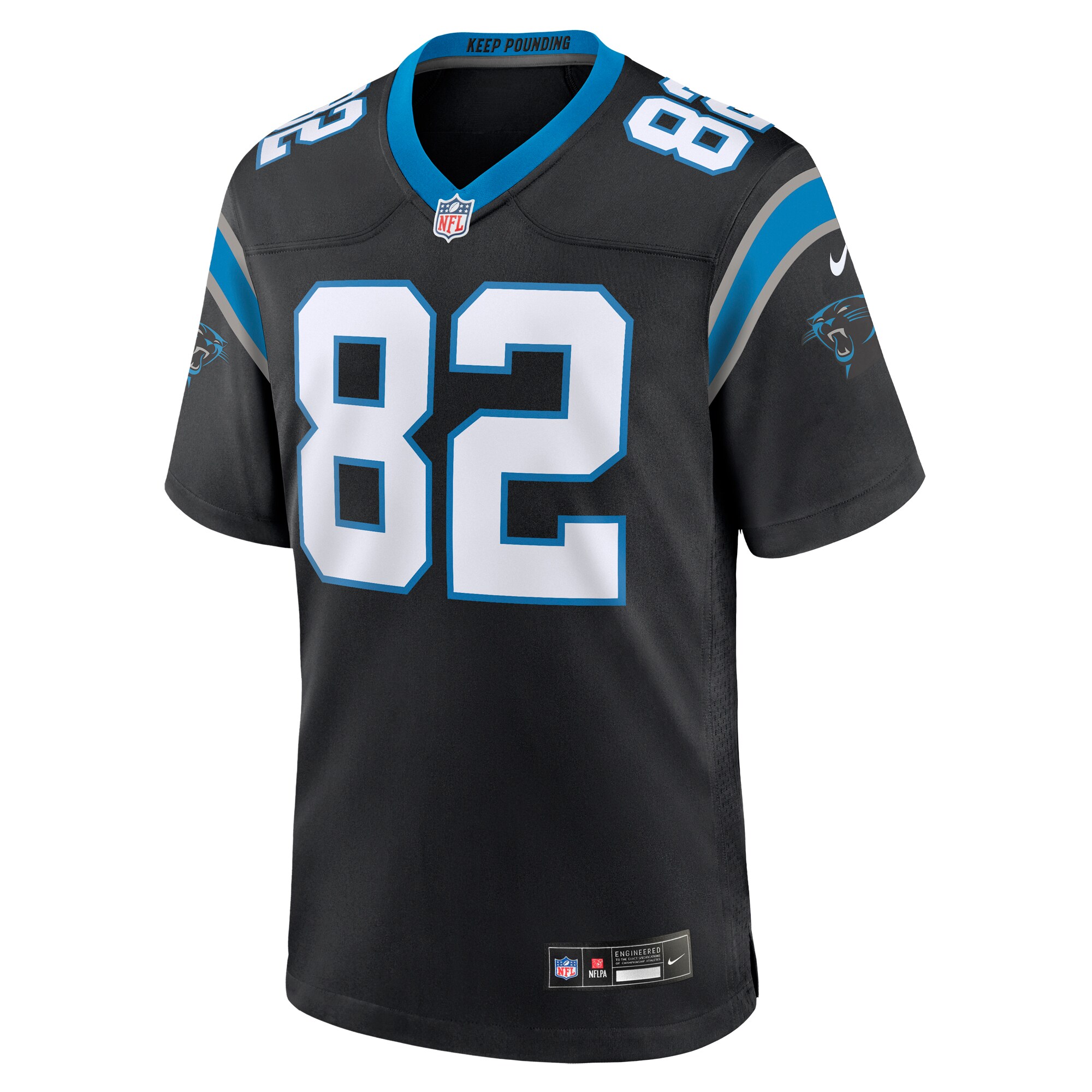 Tommy Tremble Carolina PanthersTeam Game Jersey - Black