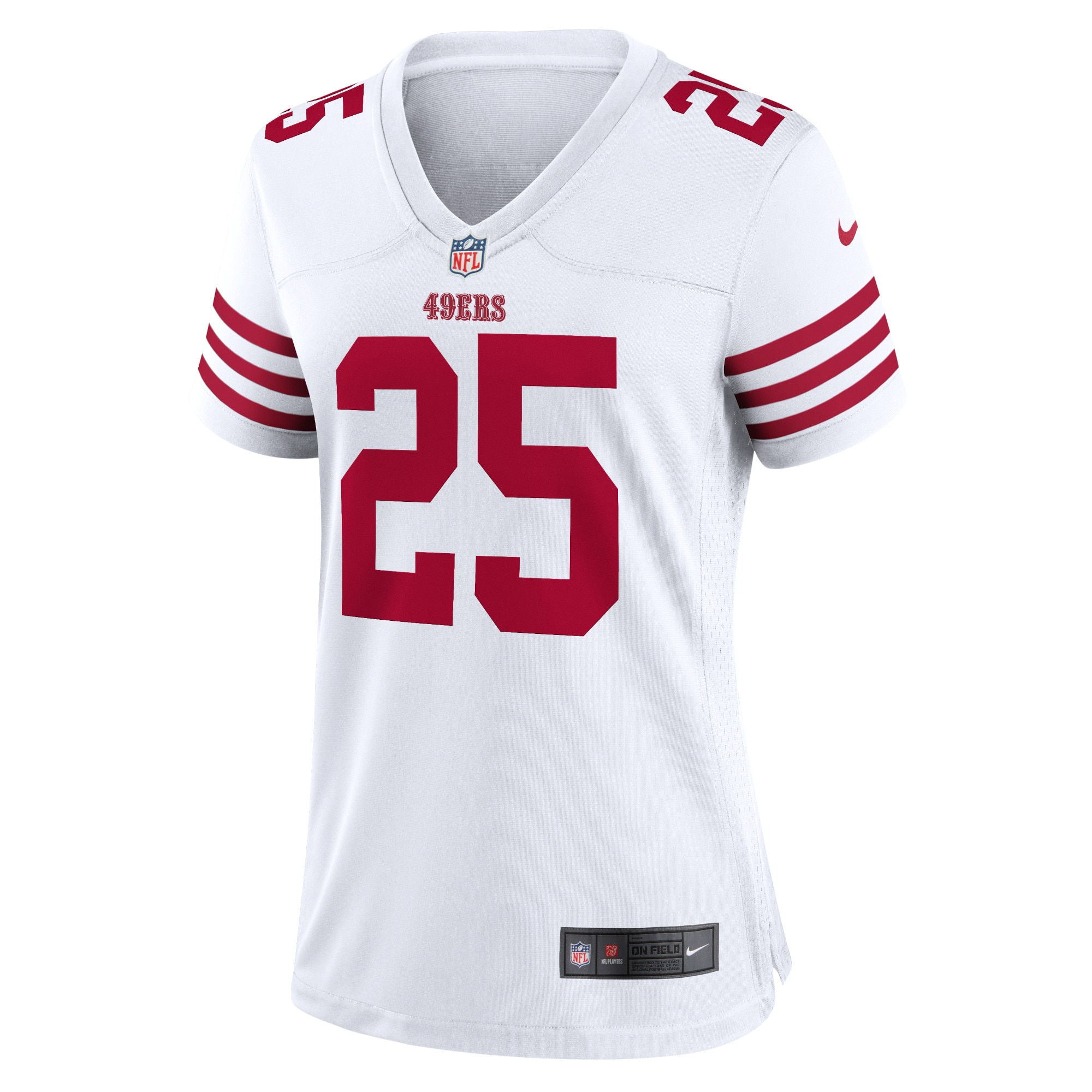 Elijah Mitchell San Francisco 49ers Women's Player Game Jersey - White