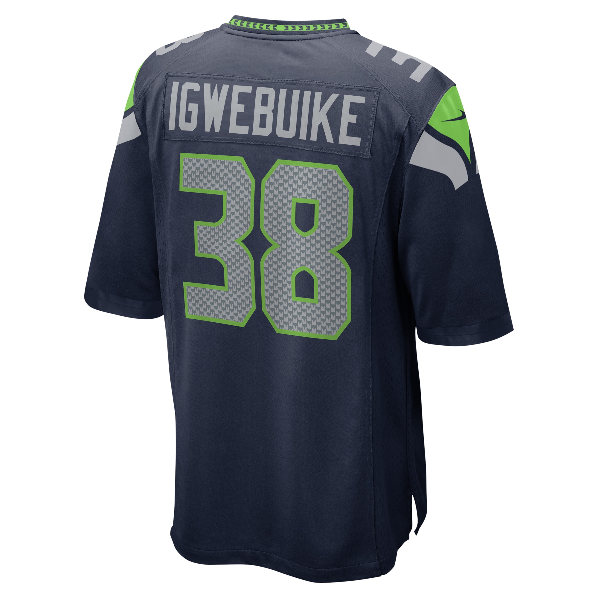Godwin Igwebuike Seattle SeahawksHome Game Player Jersey - College Navy