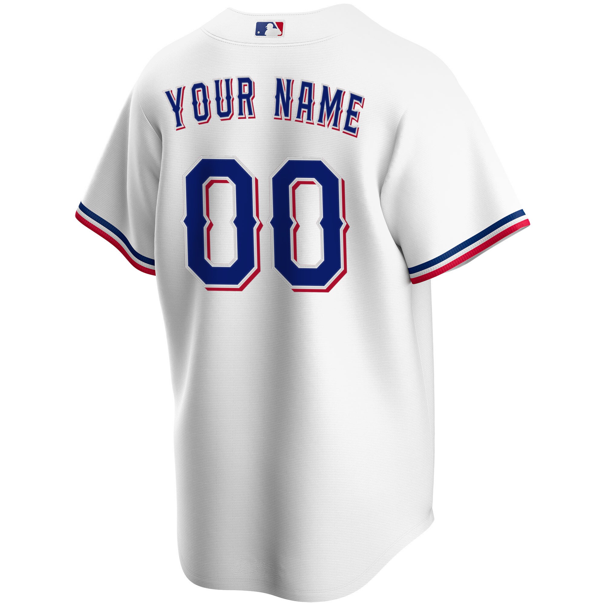 Texas RangersYouth Home Replica Custom Jersey - White