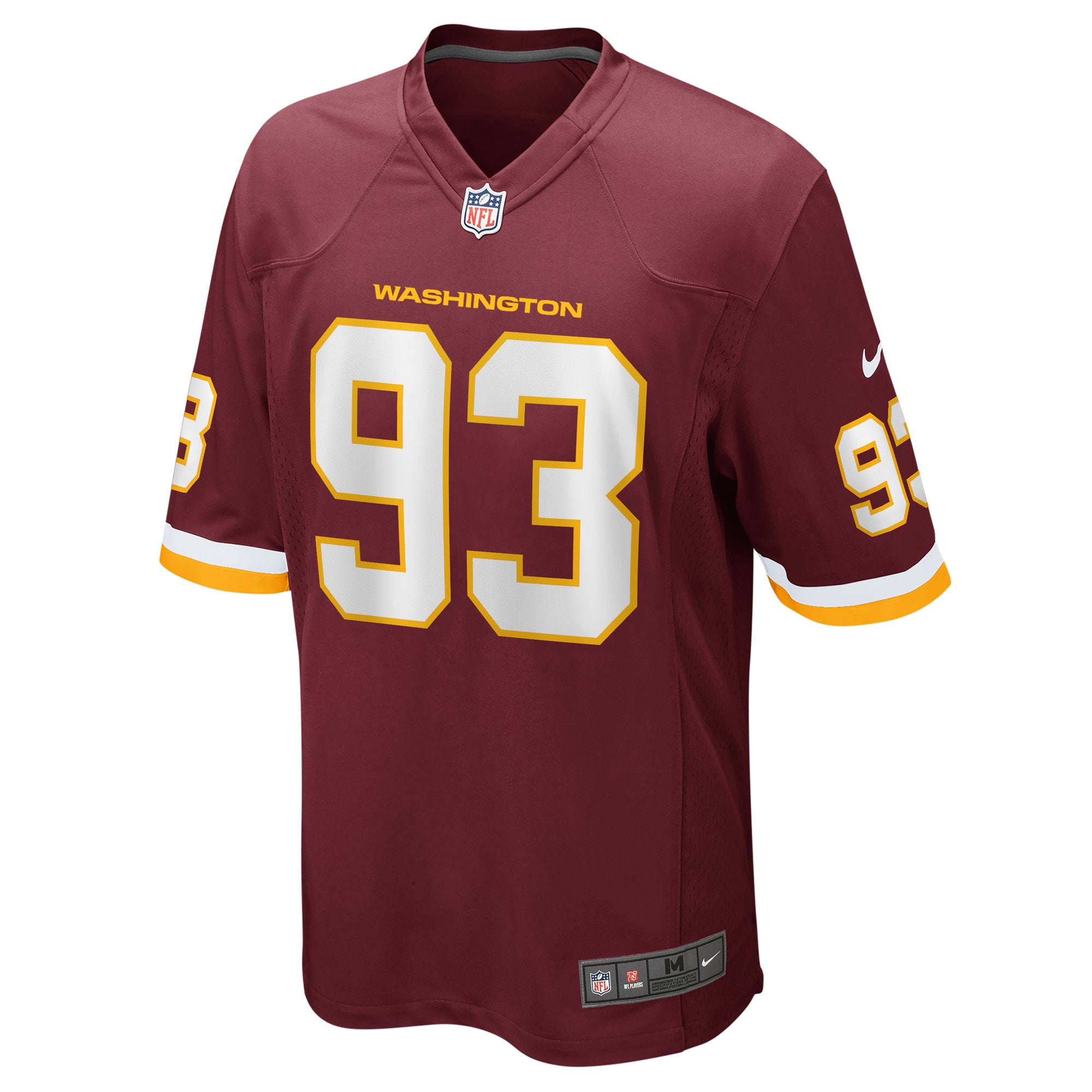 Jonathan Allen Washington Football TeamGame Jersey - Burgundy