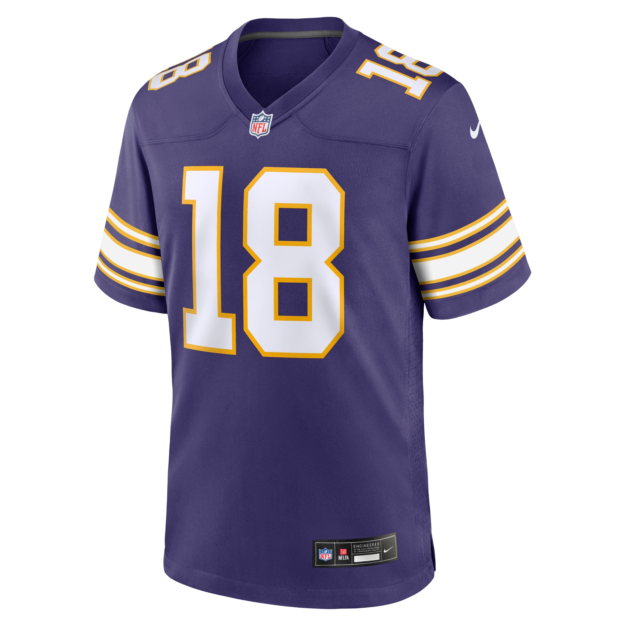 Justin Jefferson Minnesota VikingsClassic Player Game Jersey - Purple