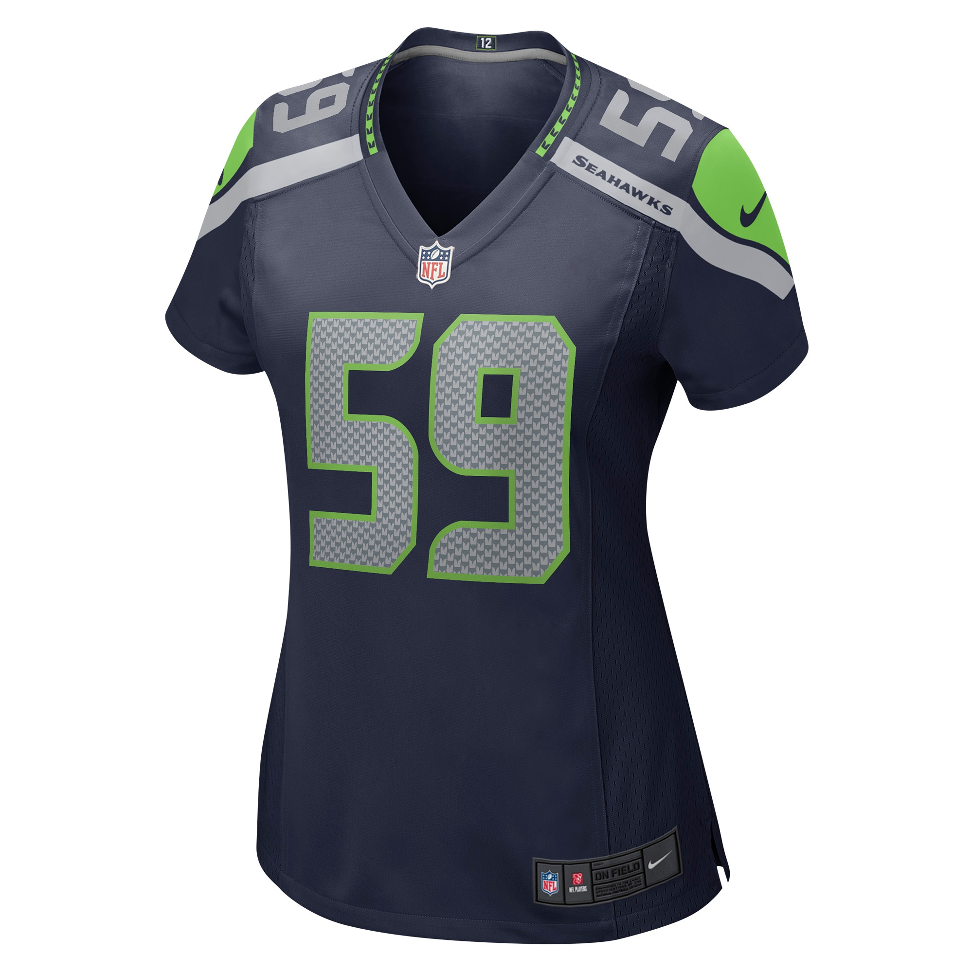 Jon Rhattigan Seattle Seahawks Women's Game Jersey - College Navy