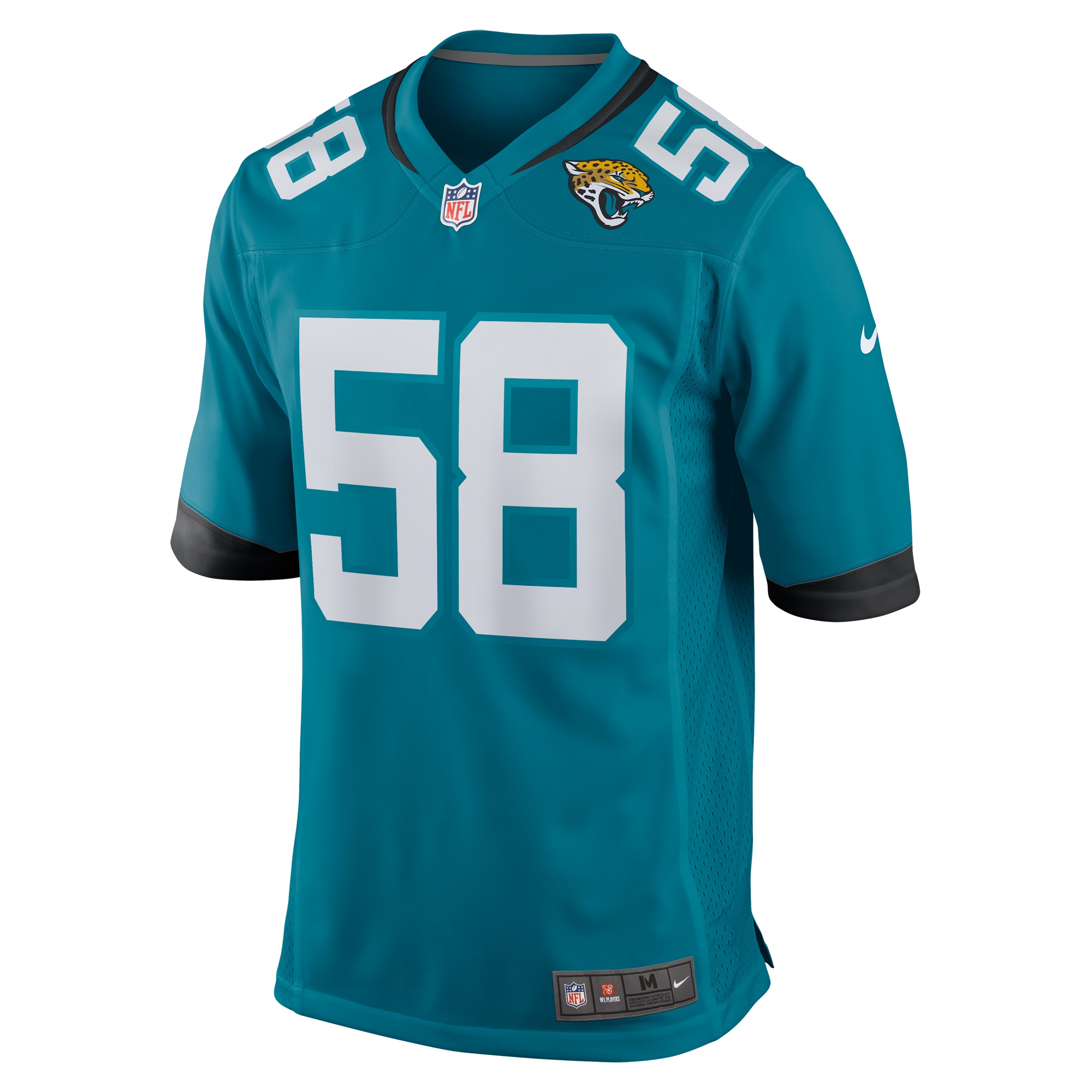 Garrison Sanborn Jacksonville JaguarsHome Game Player Jersey - Teal