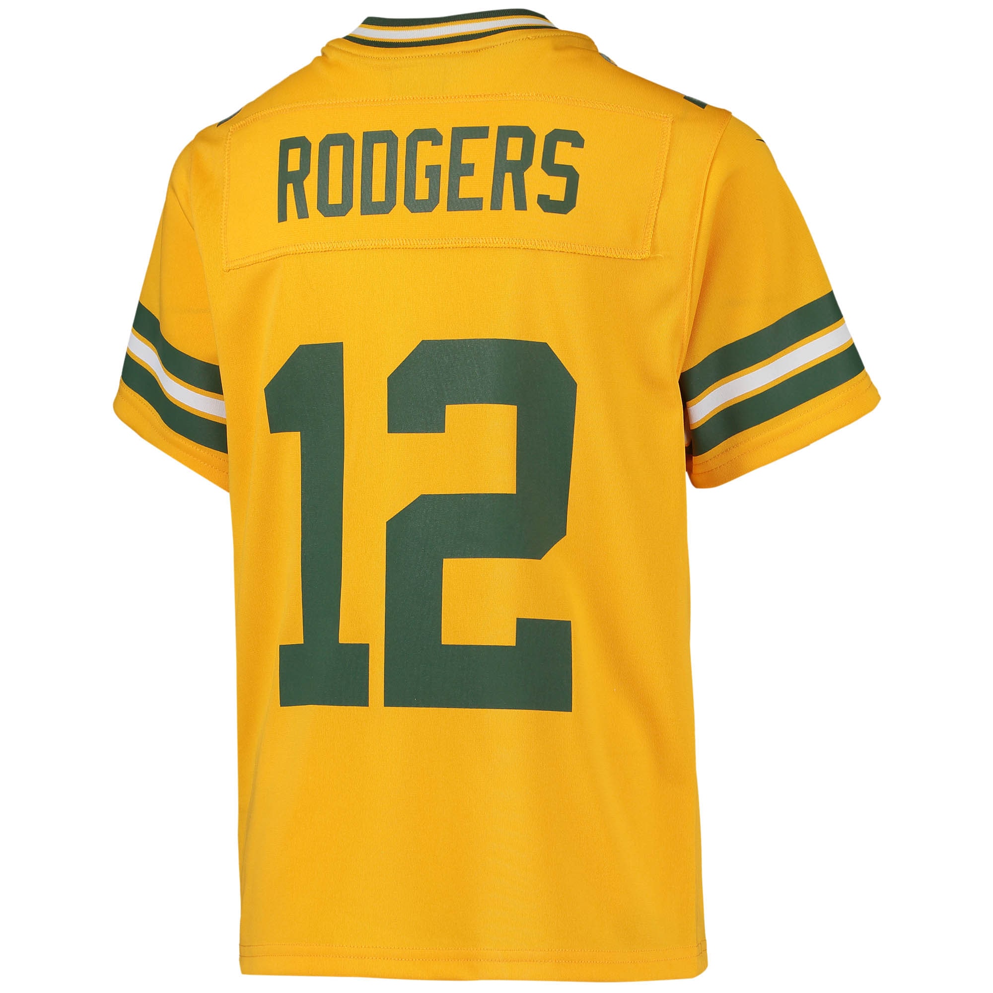 Aaron Rodgers Green Bay PackersYouth Inverted Team Game Jersey - Gold