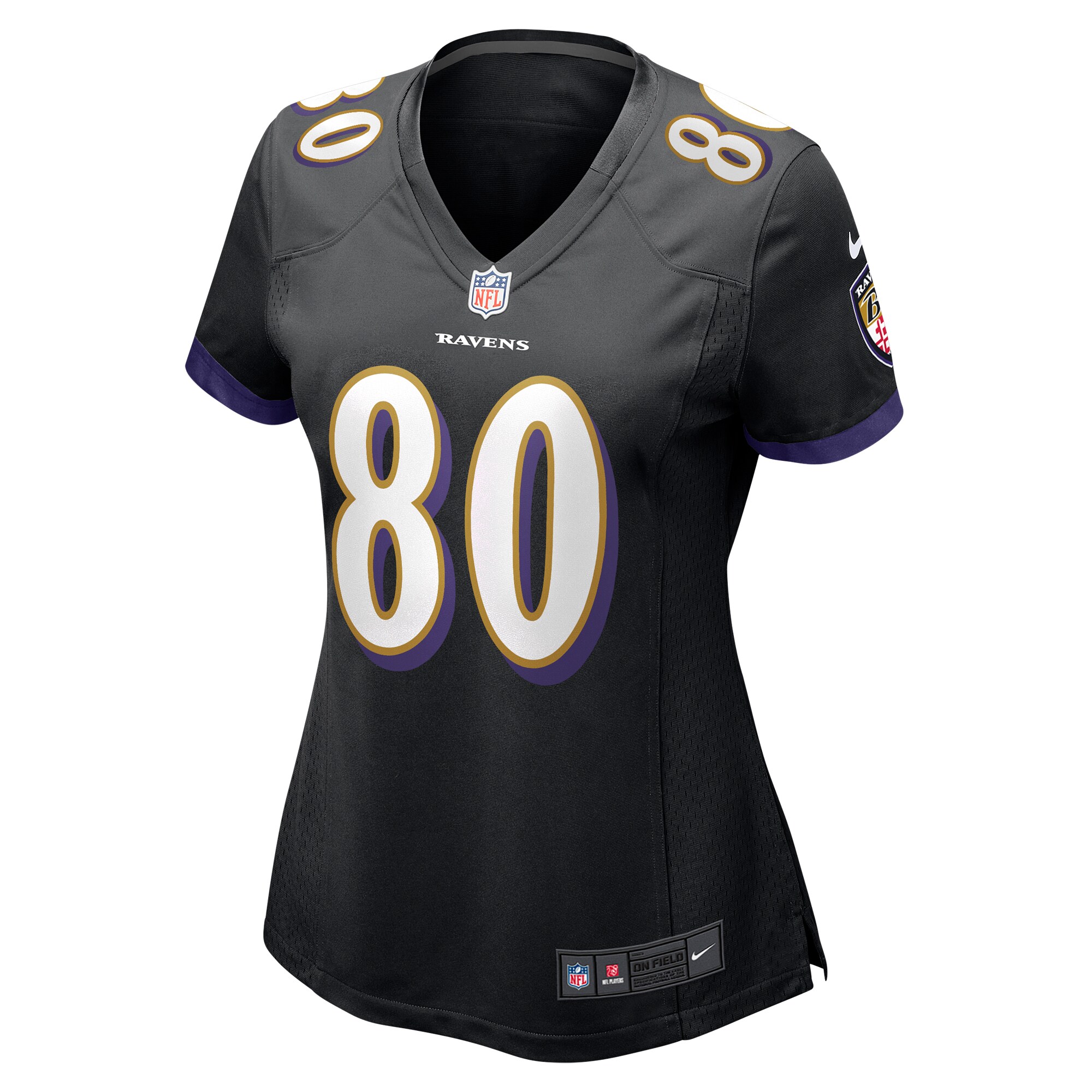 Isaiah Likely Baltimore Ravens Women's Alternate Game Jersey - Black