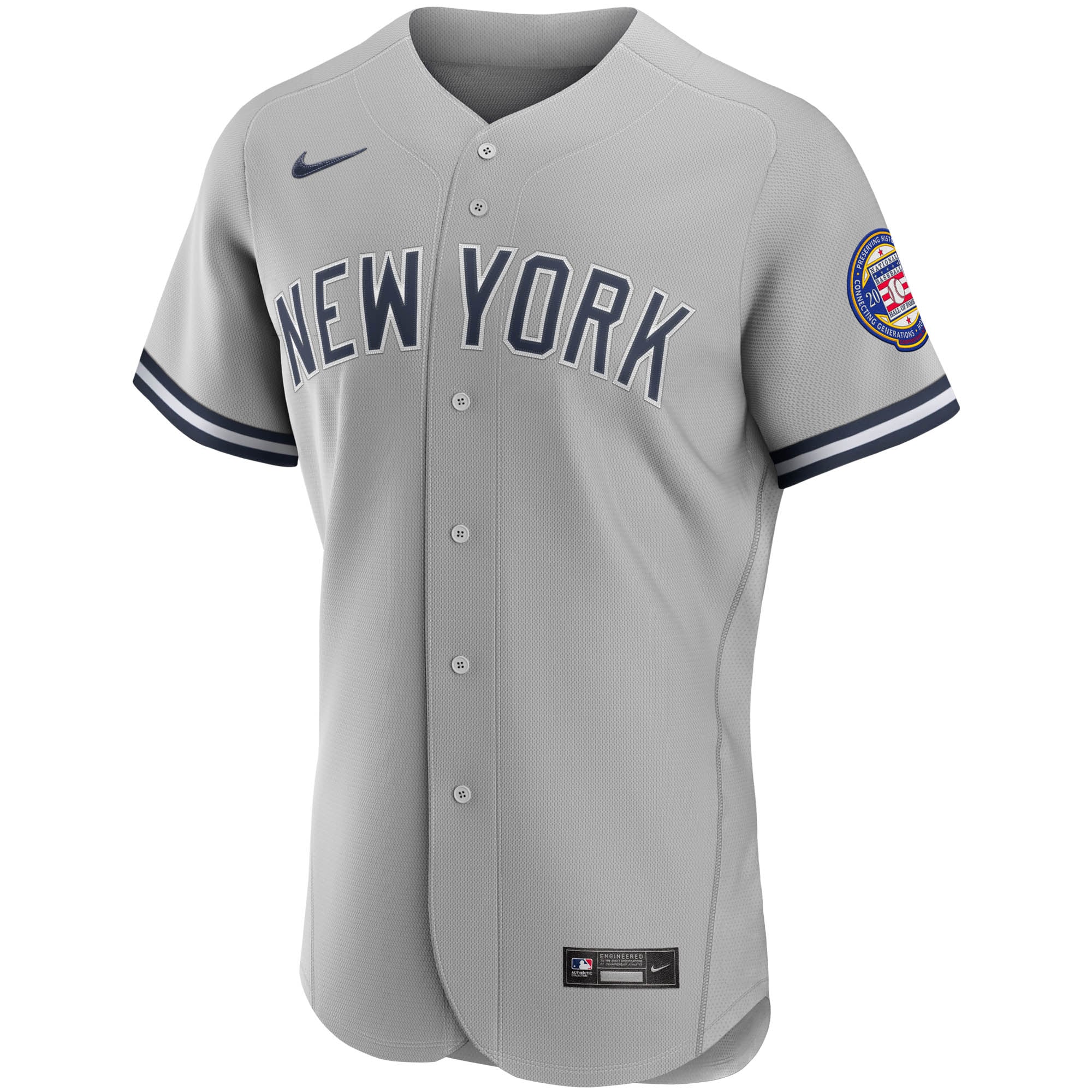 Derek Jeter New York Yankees2020 Hall of Fame Induction Road Authentic Player Jersey - Gray