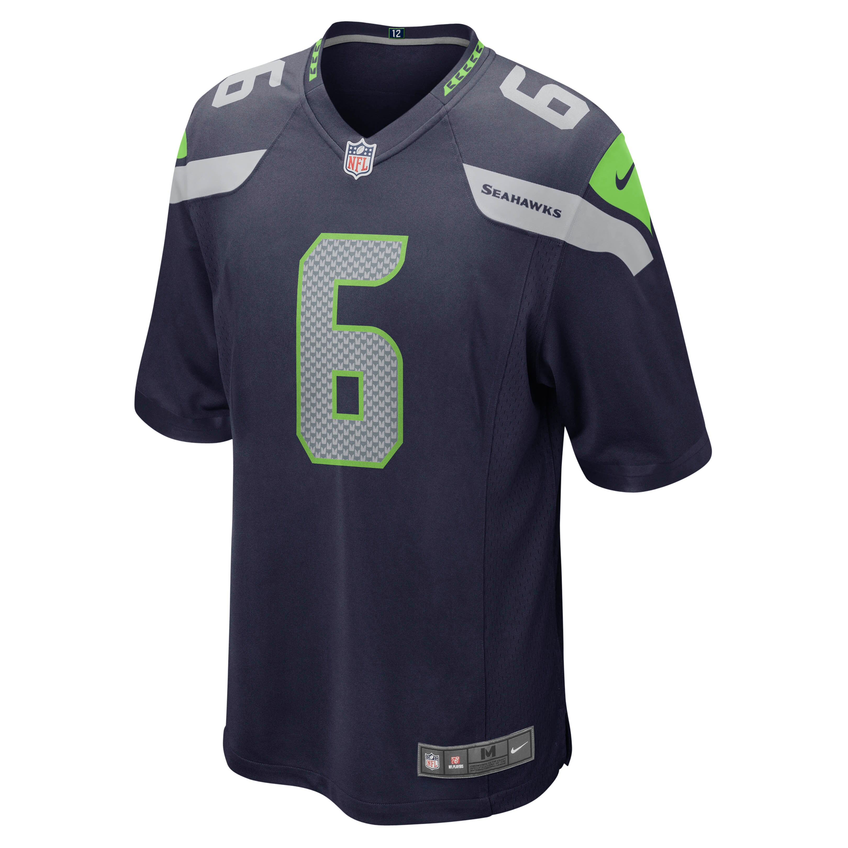 Quandre Diggs Seattle SeahawksGame Jersey - College Navy