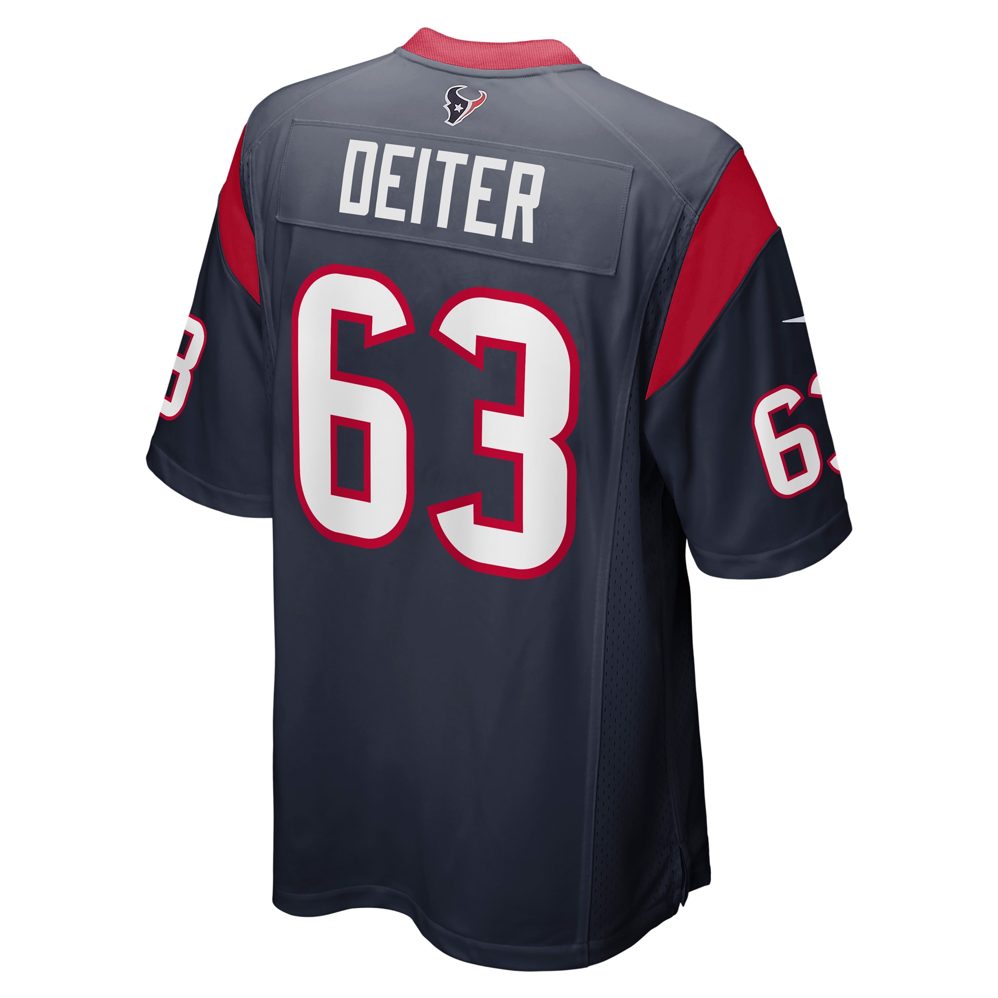 Michael Deiter Houston TexansTeam Game Jersey - Navy