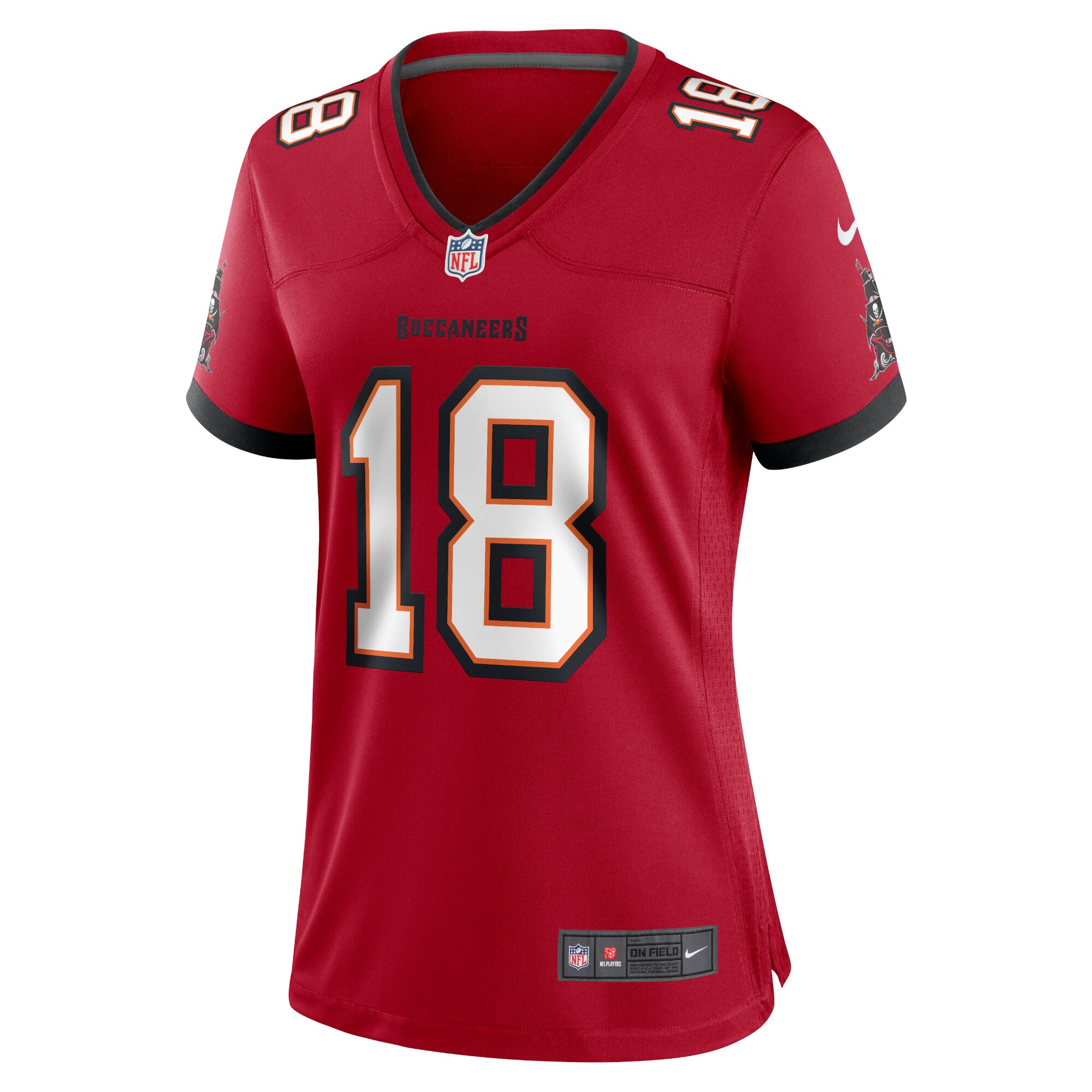 Tyler Johnson Tampa Bay Buccaneers Women's Home Game Player Jersey - Red