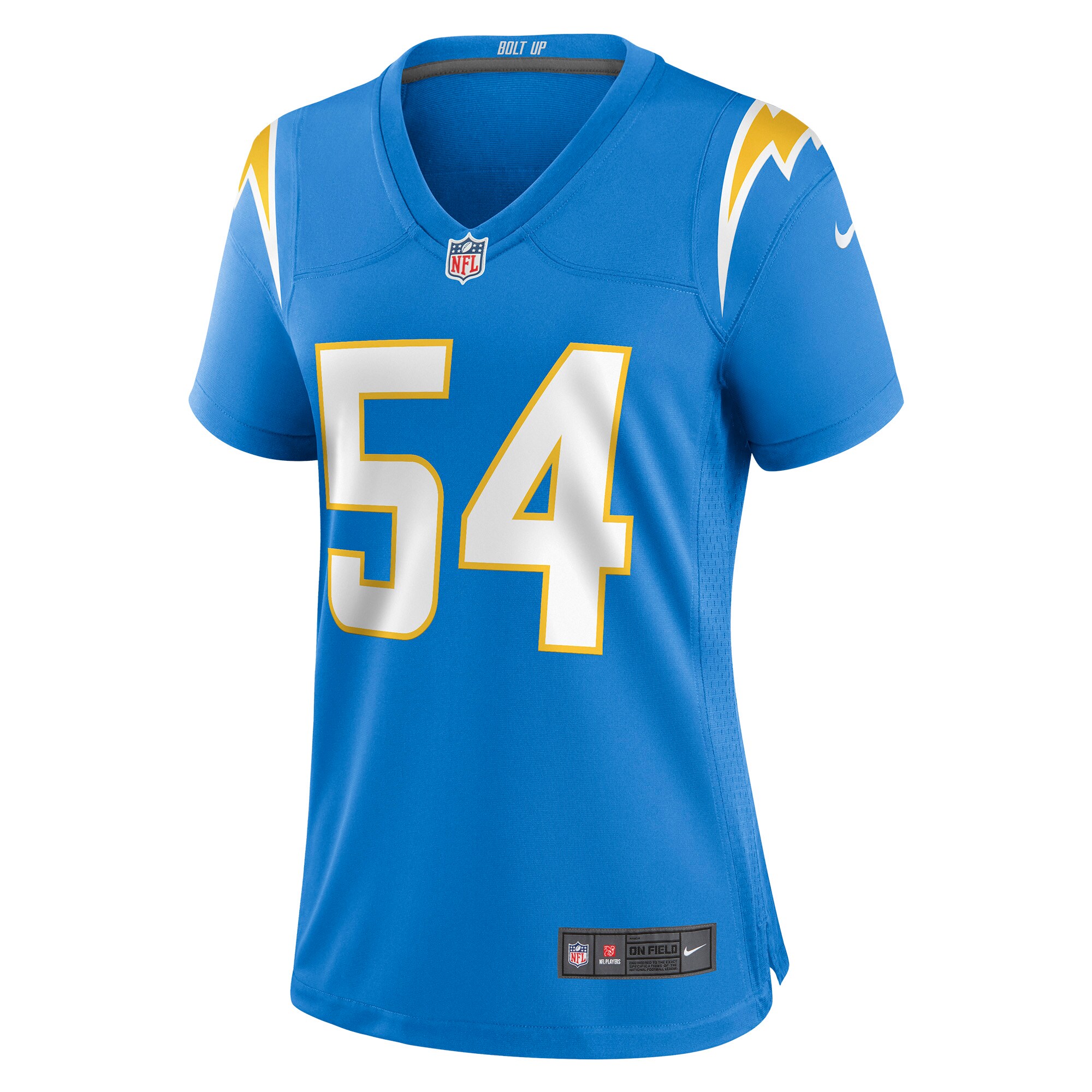 Carlo Kemp Los Angeles Chargers Women's Game Player Jersey - Powder Blue