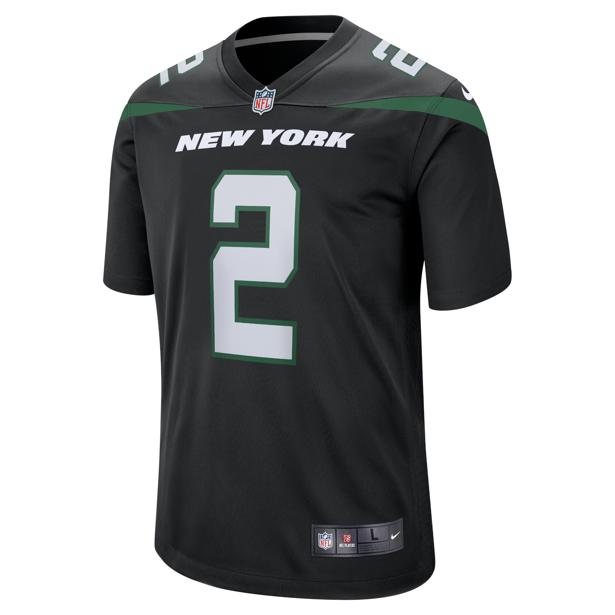 Zach Wilson New York JetsAlternate Game Jersey - Black