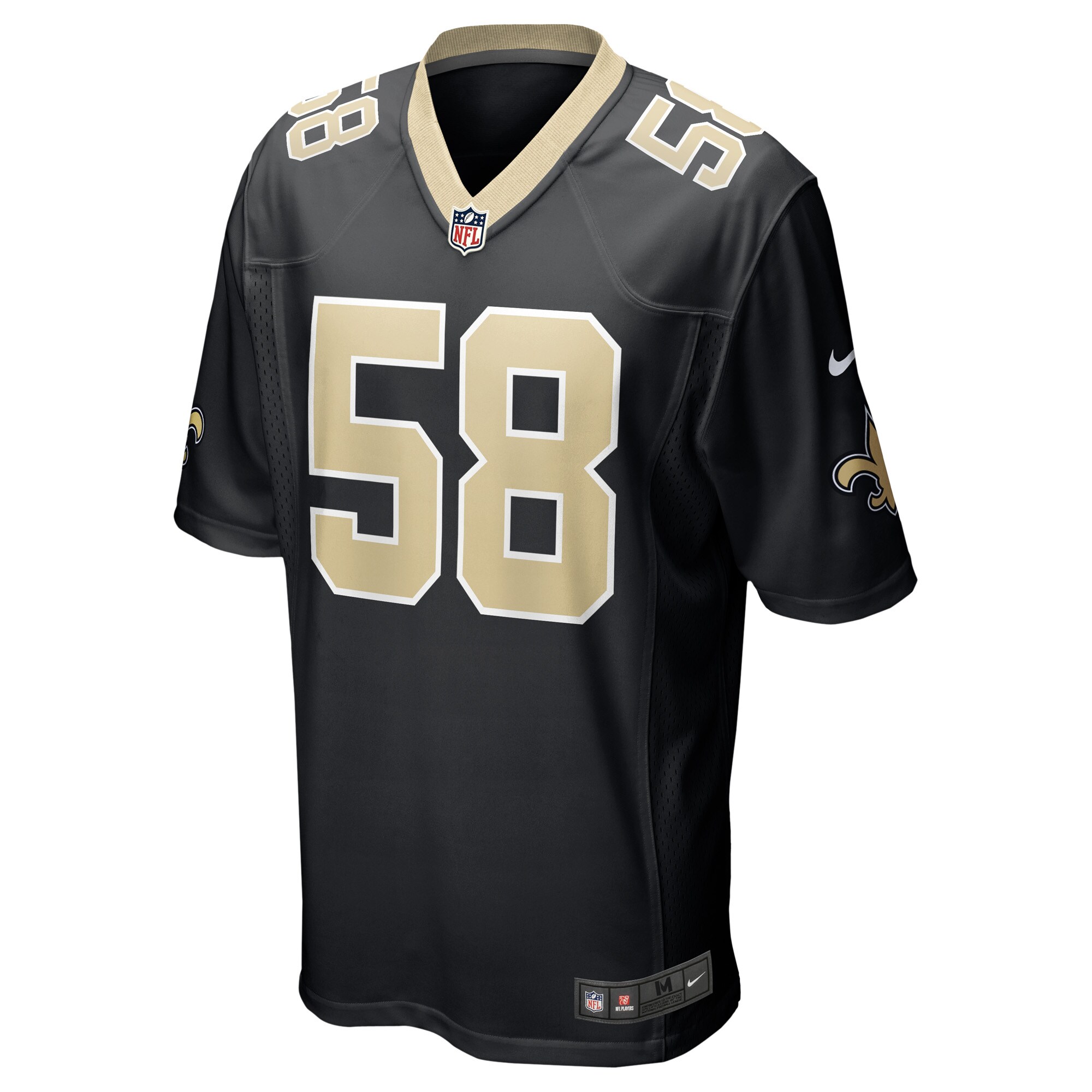 Eric Wilson New Orleans SaintsGame Player Jersey - Black