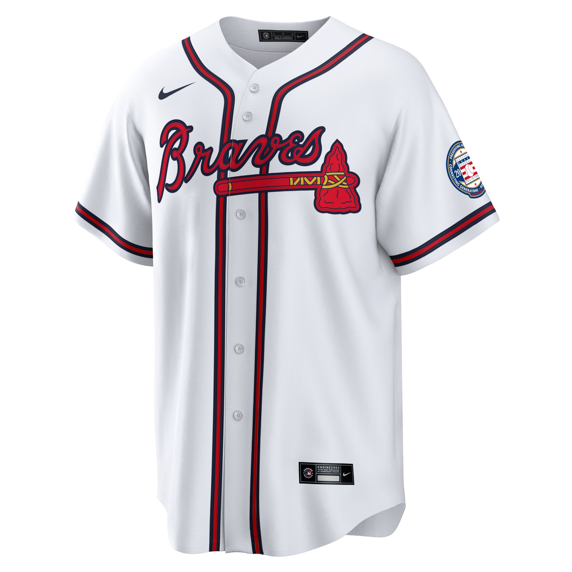 Fred McGriff Atlanta Braves2023 Hall of Fame Patch Inline Replica Jersey - White