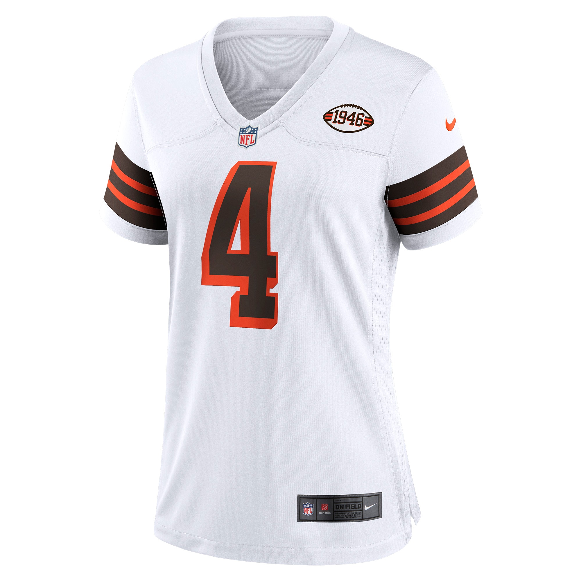Deshaun Watson Cleveland Browns Women's Alternate Game Jersey- White
