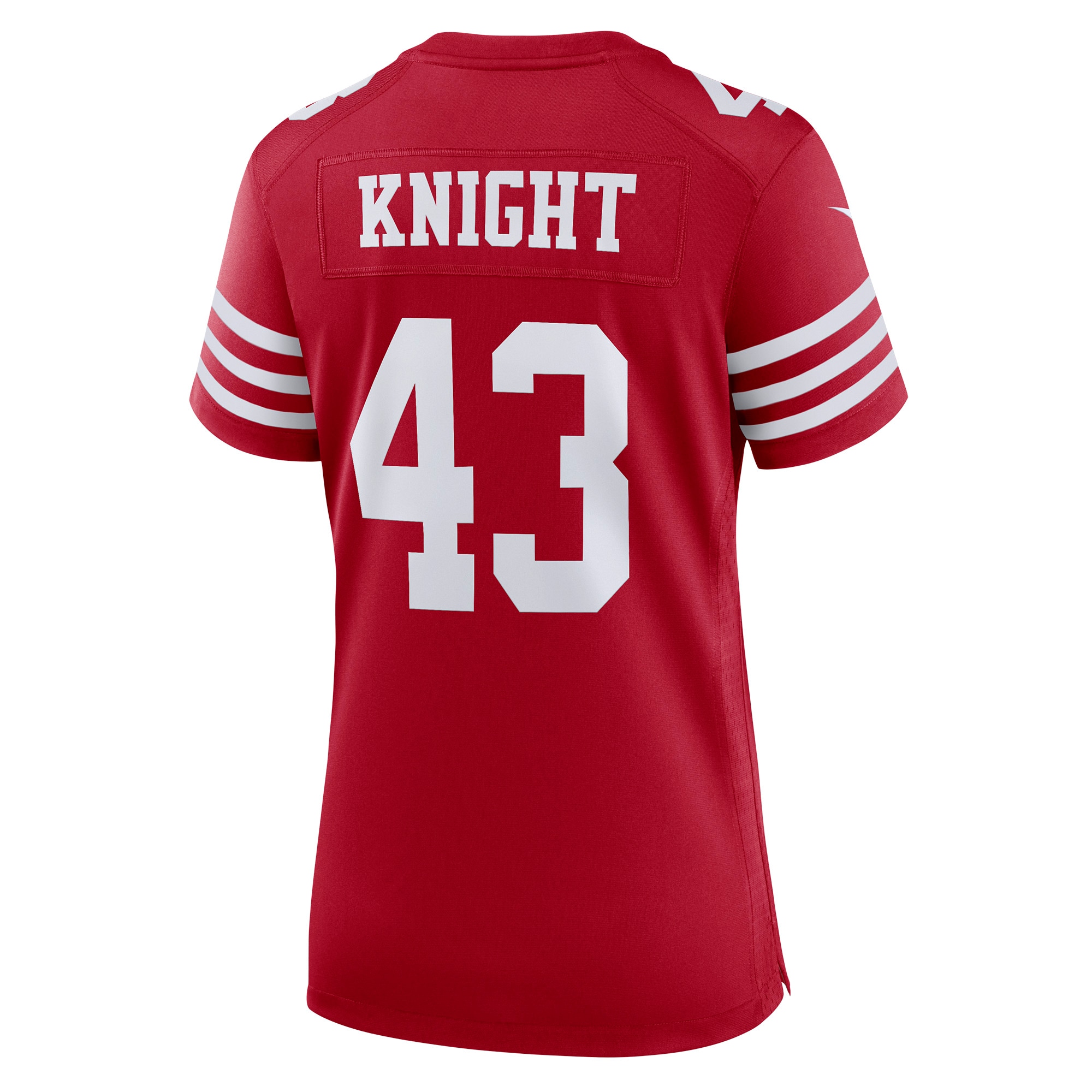 Qwuantrezz Knight San Francisco 49ers Women's Game Player Jersey - Scarlet